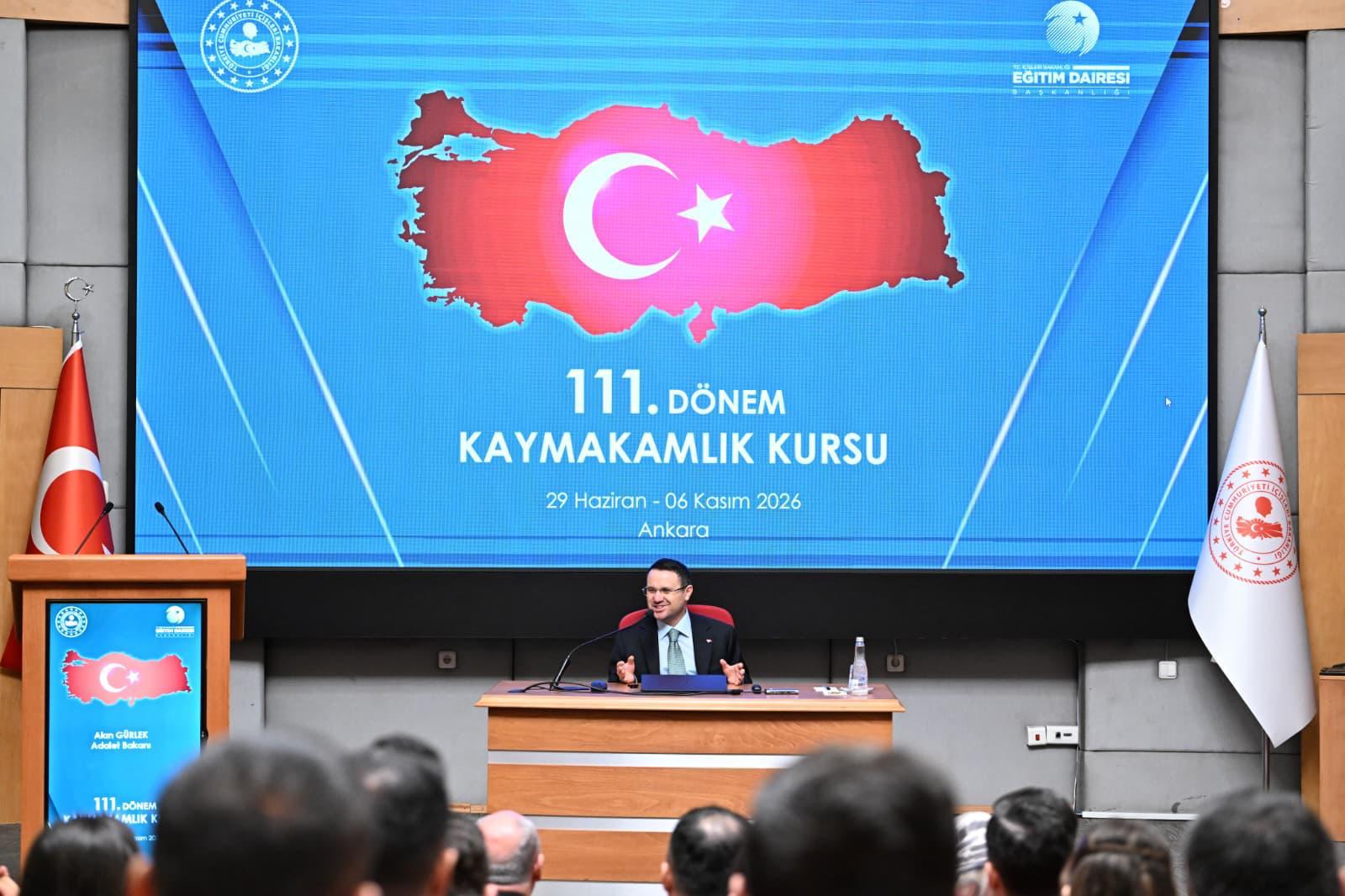 Adalet Bakanı Gürlek kaymakam adaylarına hitap ediyor