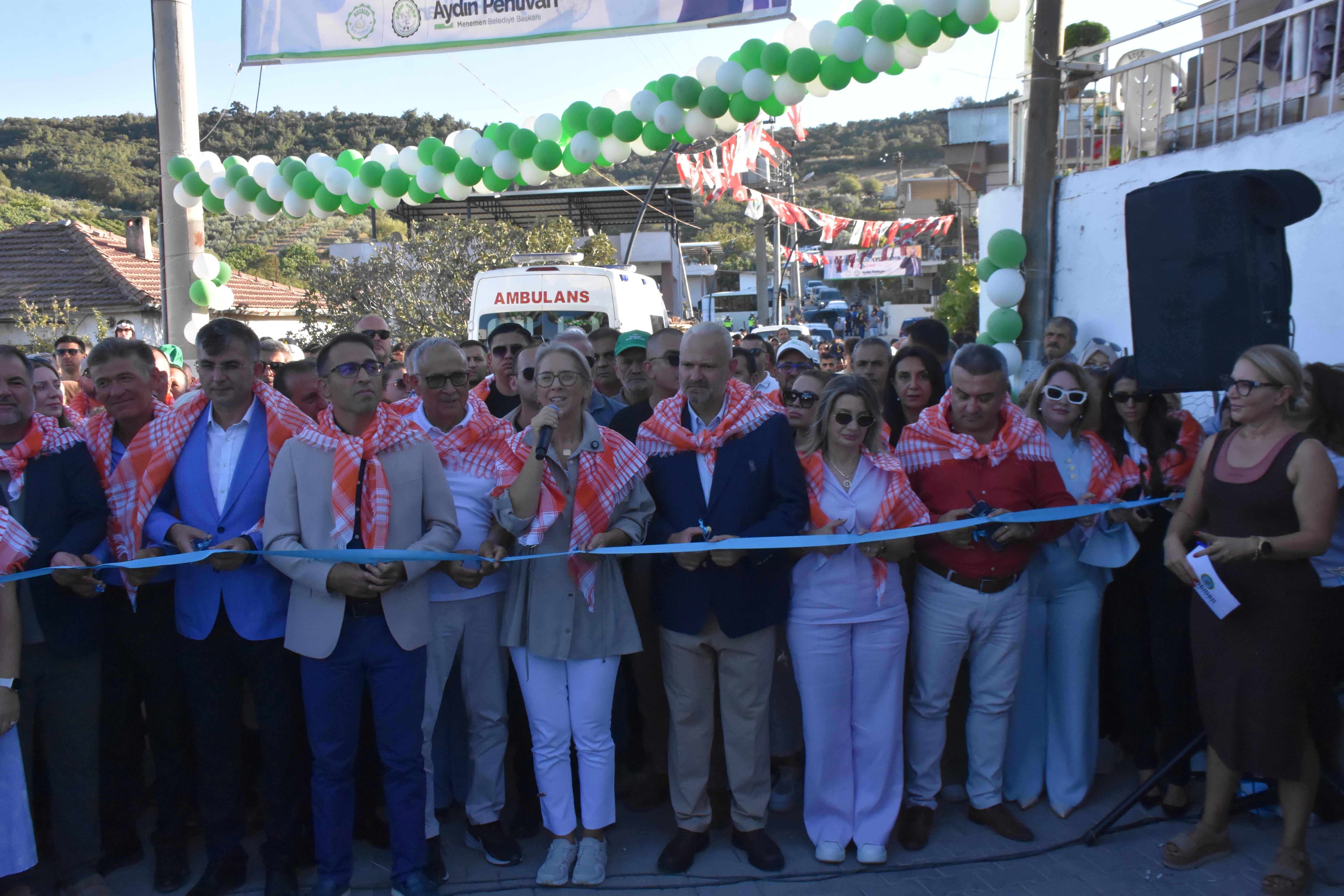 Bozalan İncir Festivali stantları