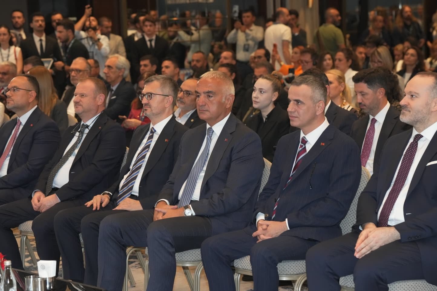 Kültür ve Turizm Bakanı Mehmet Nuri Ersoy Türk dizileri programında konuşma yapıyor