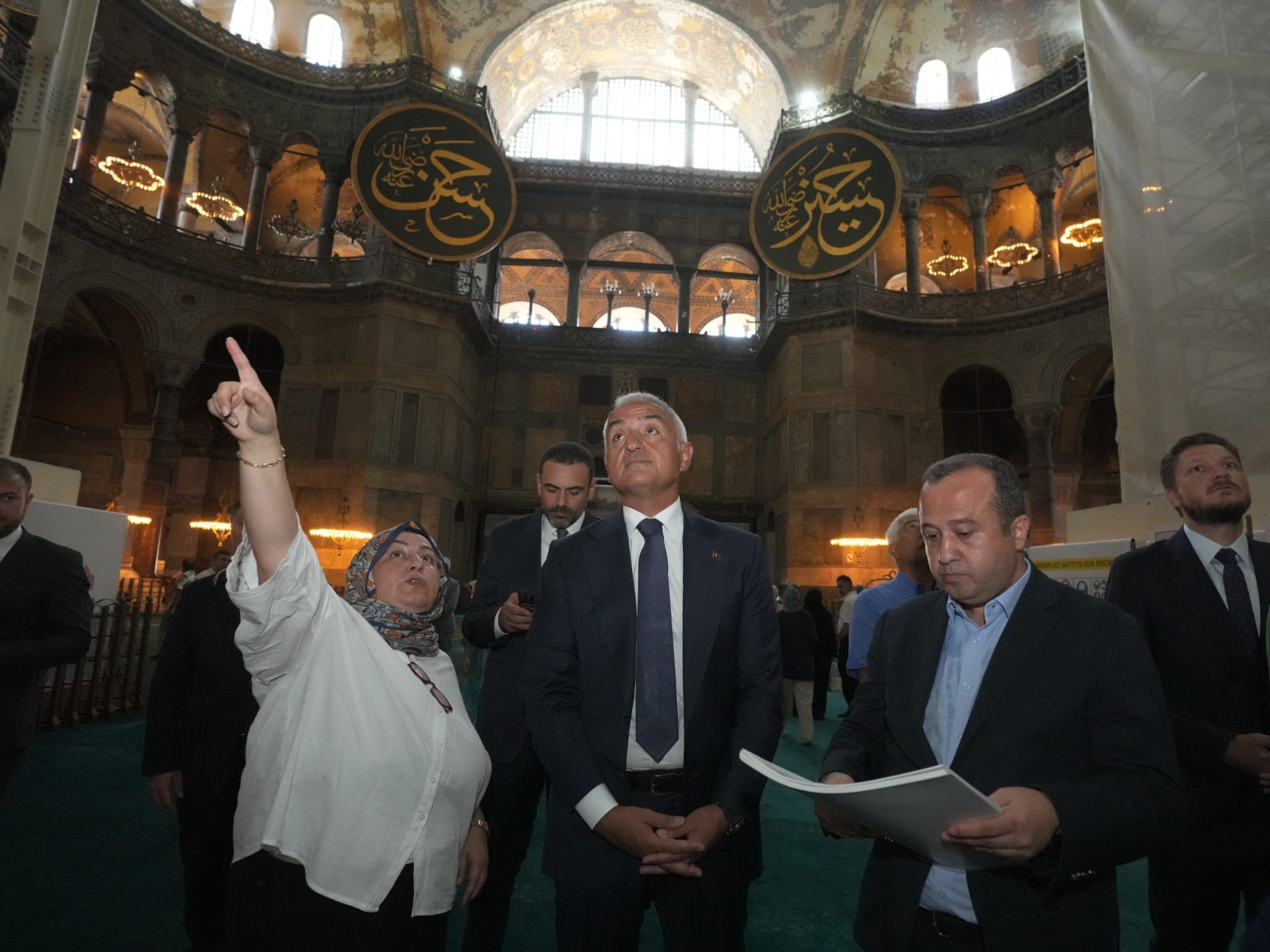 Ayasofya ana kubbe restorasyonu dış yüzey güçlendirme