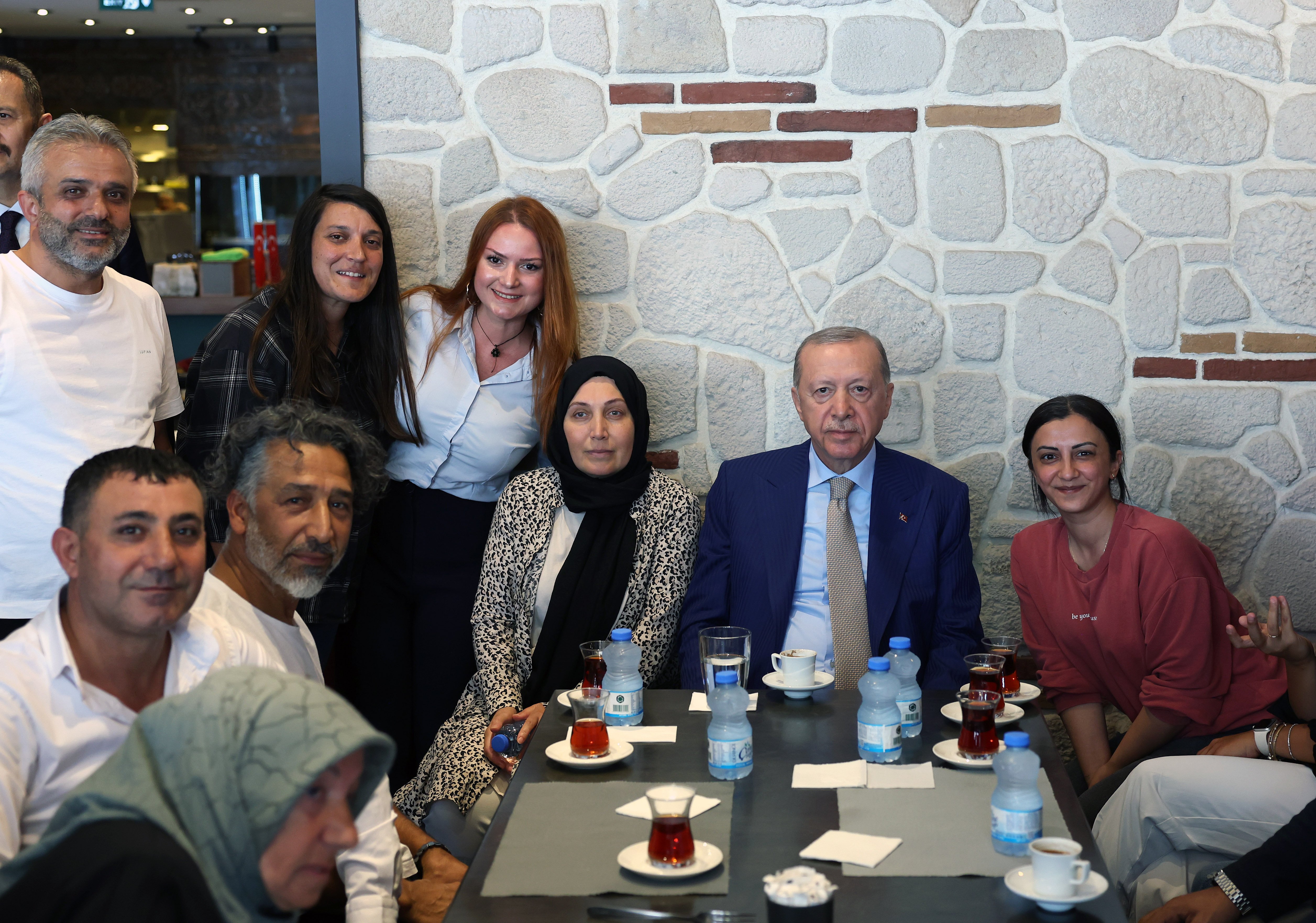 Cumhurbaşkanı Erdoğan kebapçıda