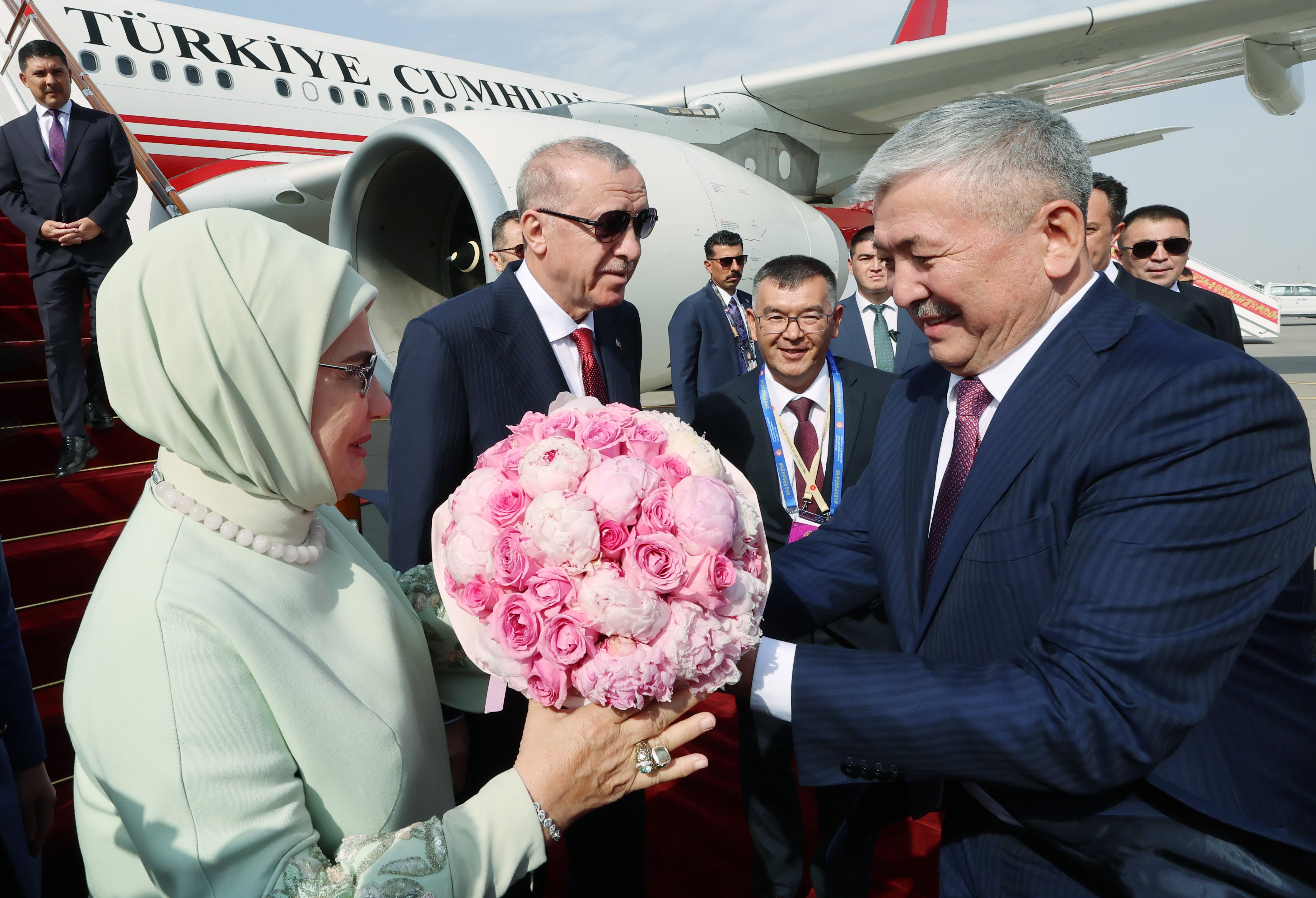 Cumhurbaşkanı Erdoğan Bişkek ziyareti
