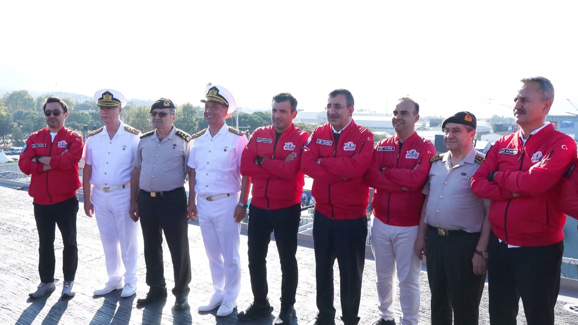 Cevdet Yılmaz TCG Anadolu gemisinde