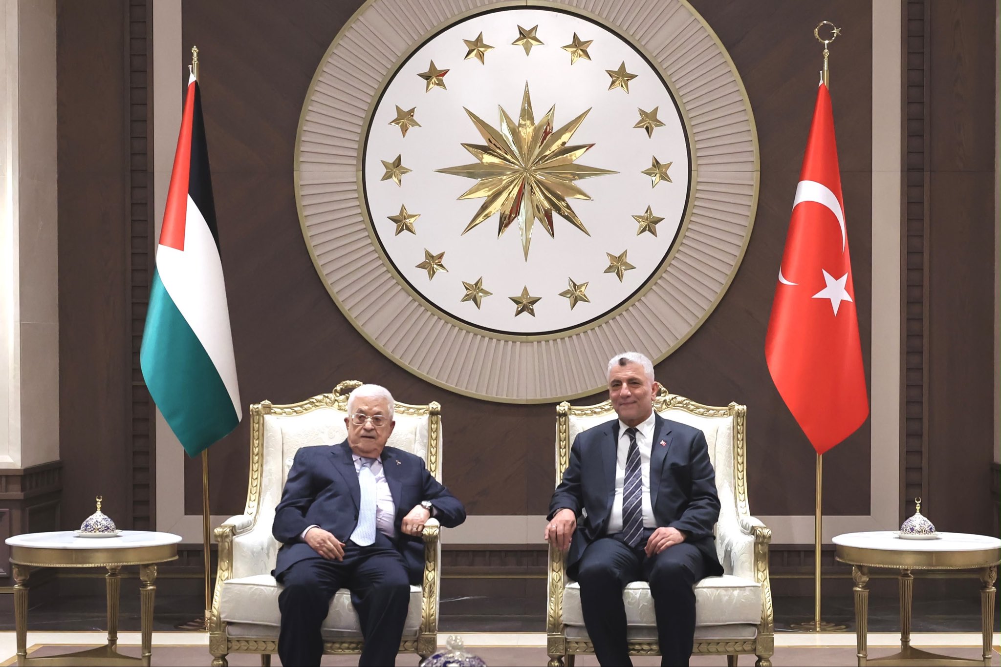 Mahmud Abbas Ankara ziyareti karşılama töreni