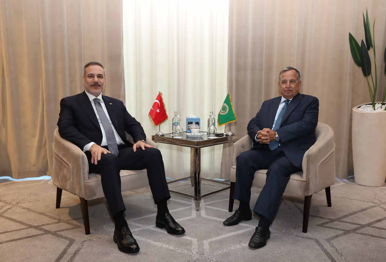 Dışişleri Bakanı Hakan Fidan ve Arap Ligi Genel Sekreteri Nebil Fehmi