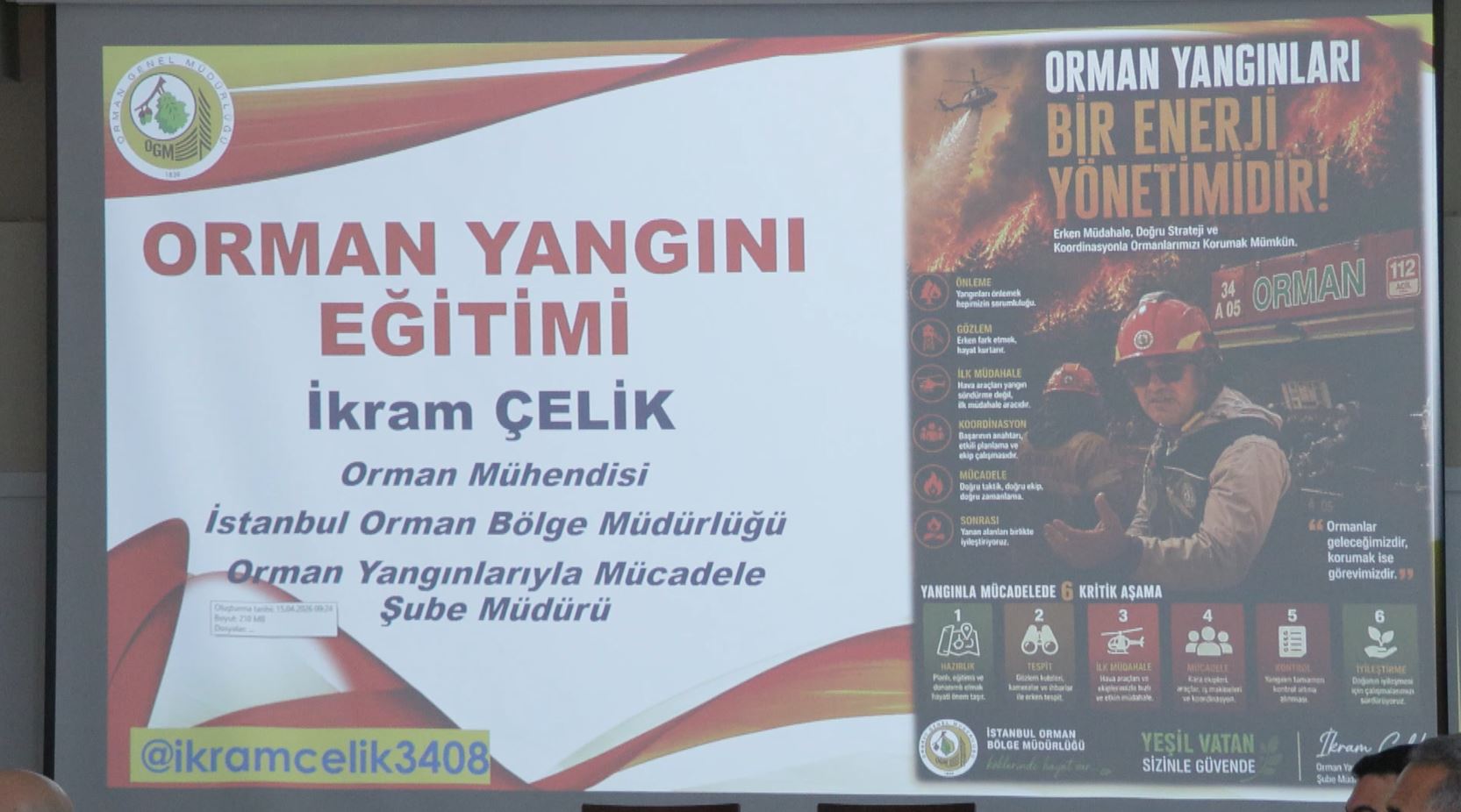 Orman yangınları eğitimi