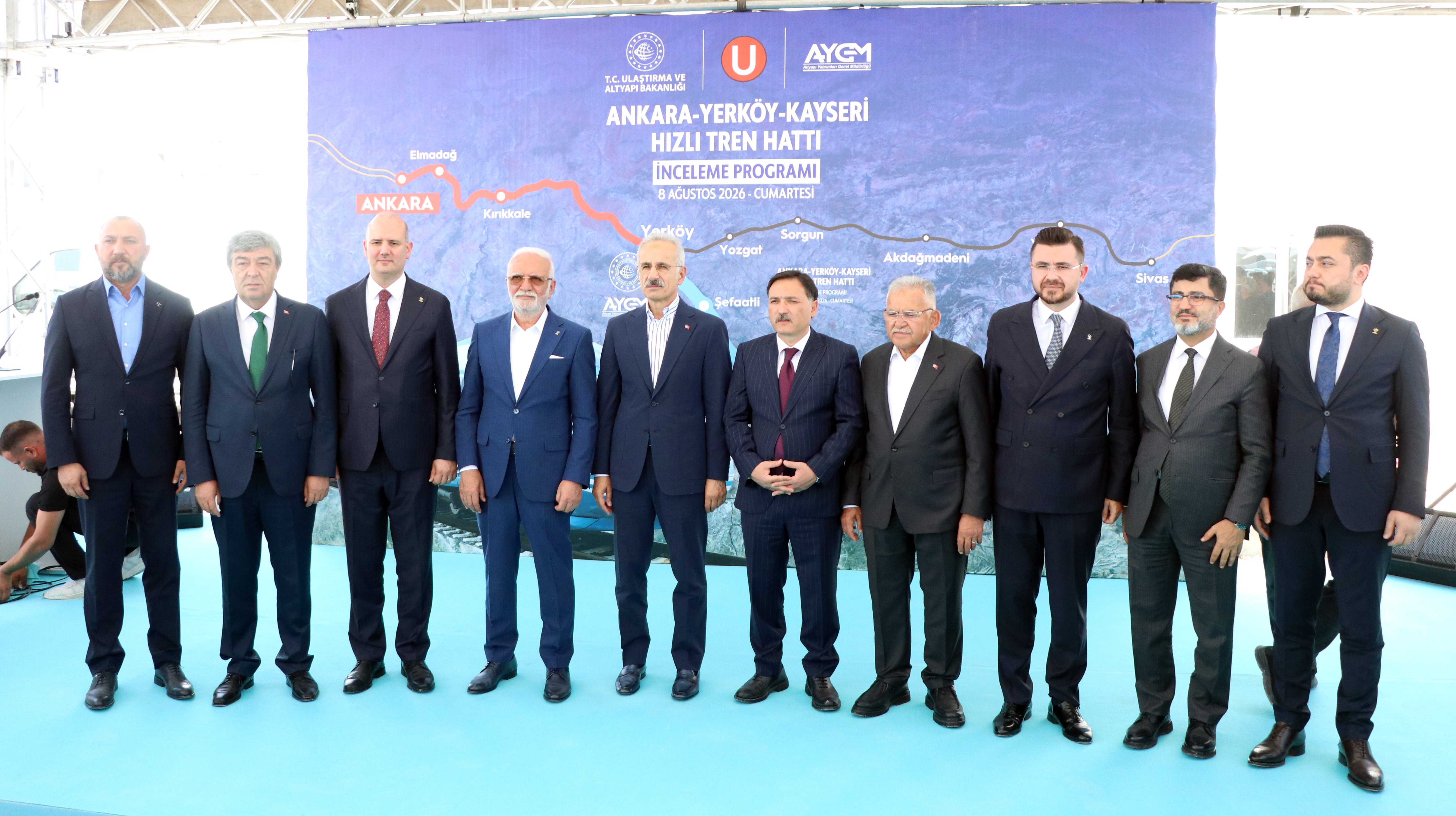 Yerköy-Kayseri Yüksek Hızlı Tren Hattı inşaat çalışmaları