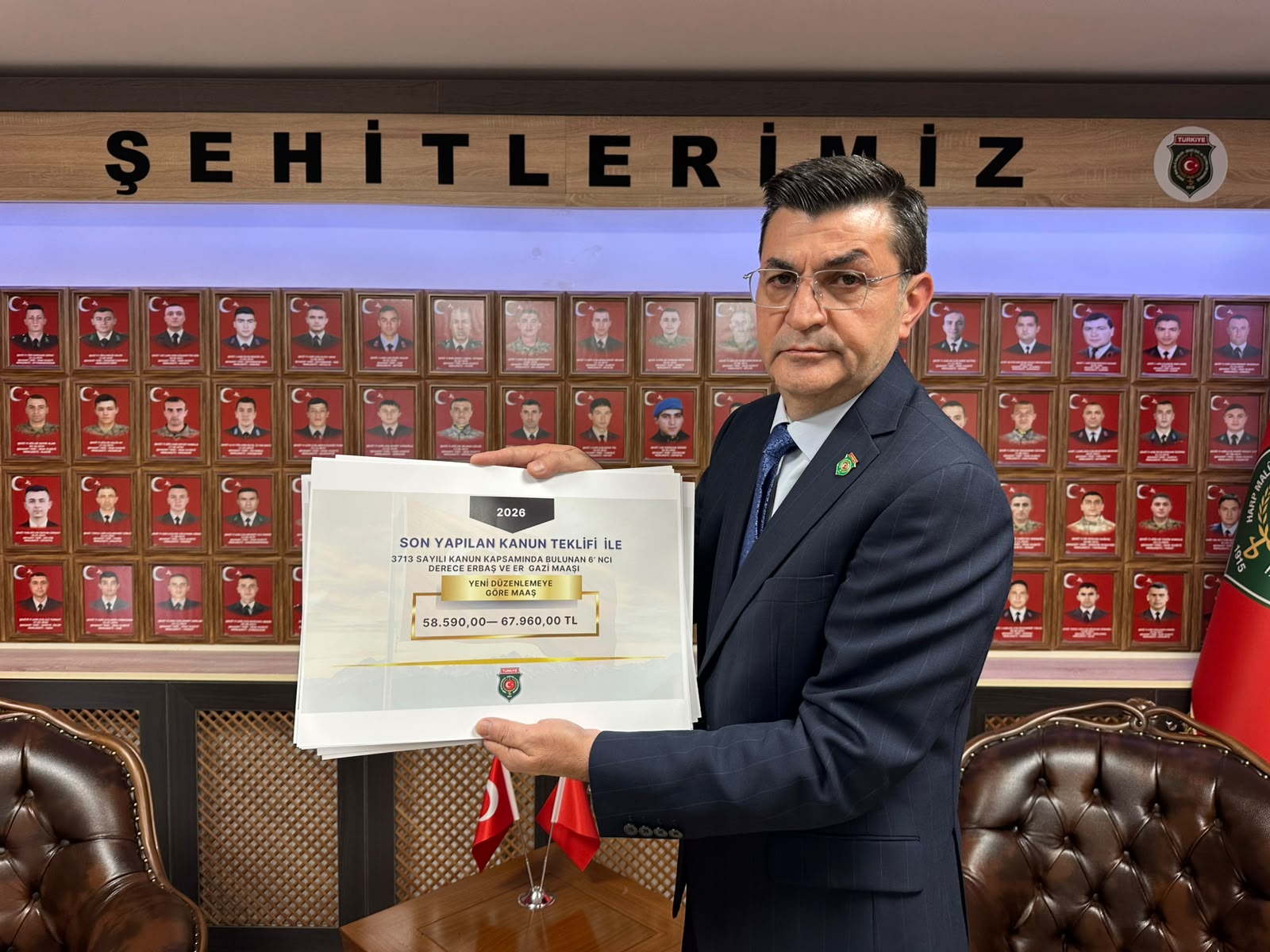 Türkiye Harp Malulü Gaziler, Şehit Dul ve Yetimleri Derneği Genel Başkanı Mustafa Işık