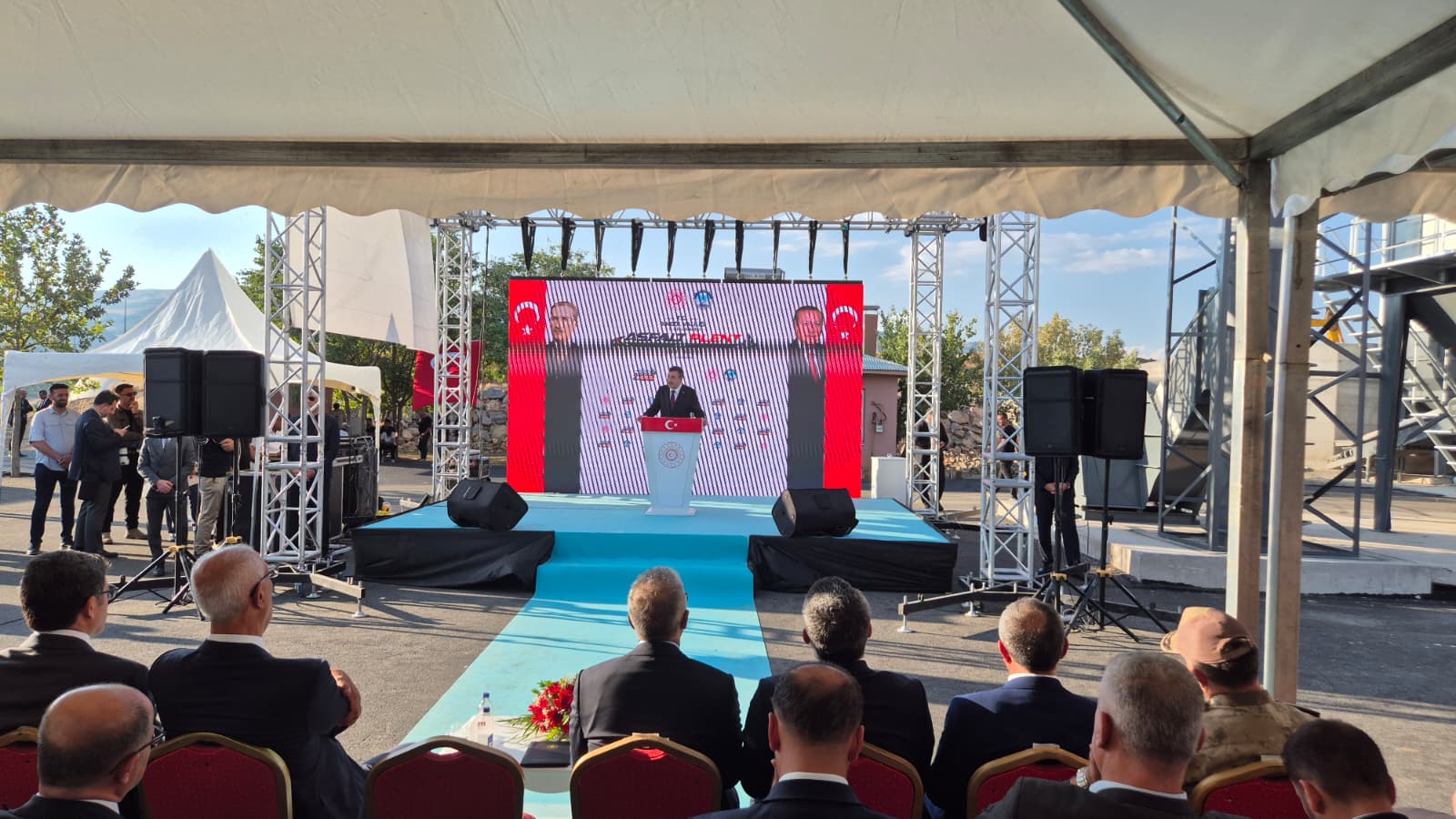 Asfalt plent tesisi açılışı Bingöl