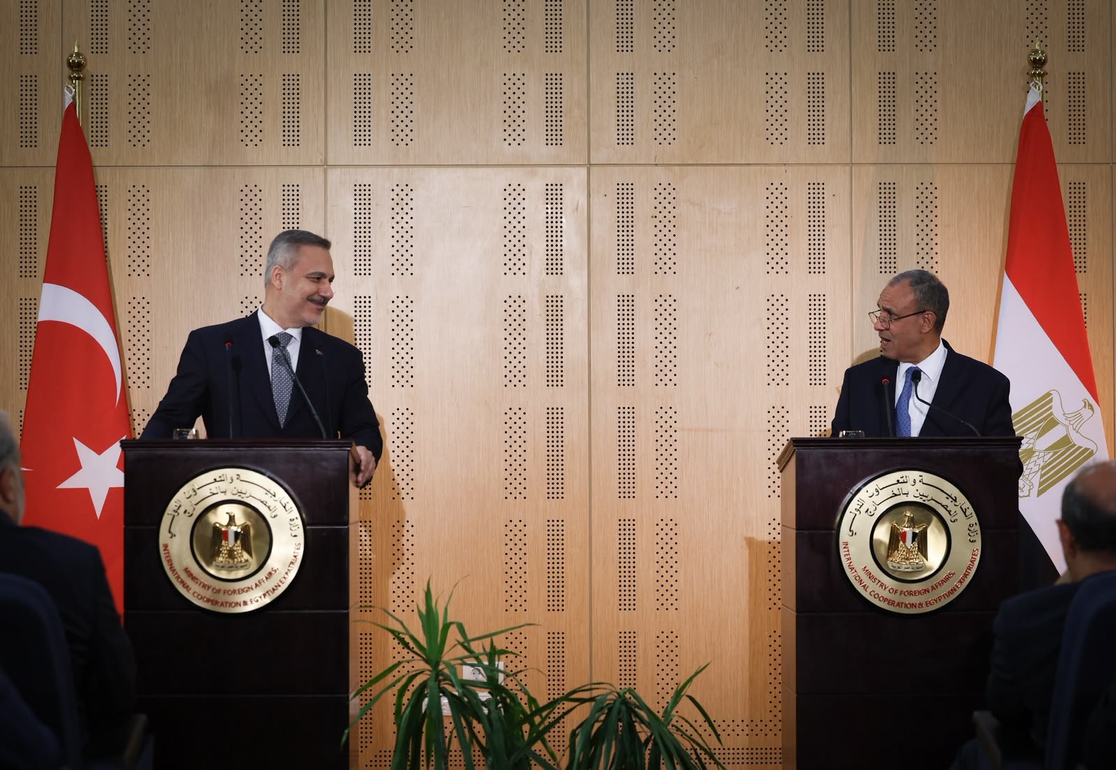 Hakan Fidan ve Bedir Abdülati basın toplantısı