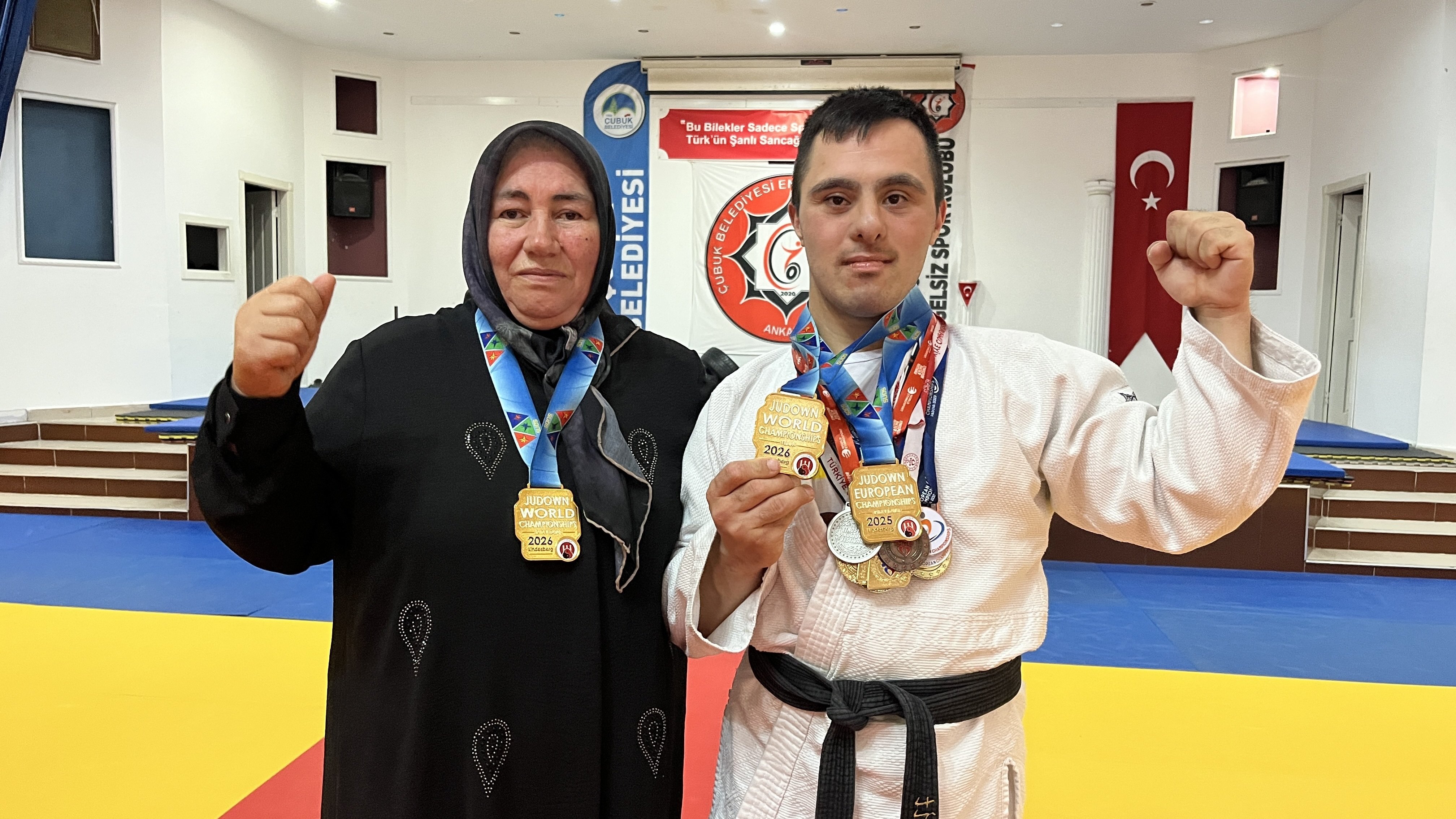 Down sendromlu Ahmet Ünal judoda dünya şampiyonu oldu