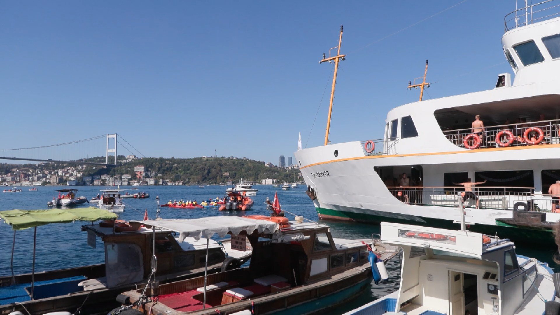 Boğaziçi Kıtalararası Yüzme Yarışı katılımcılar