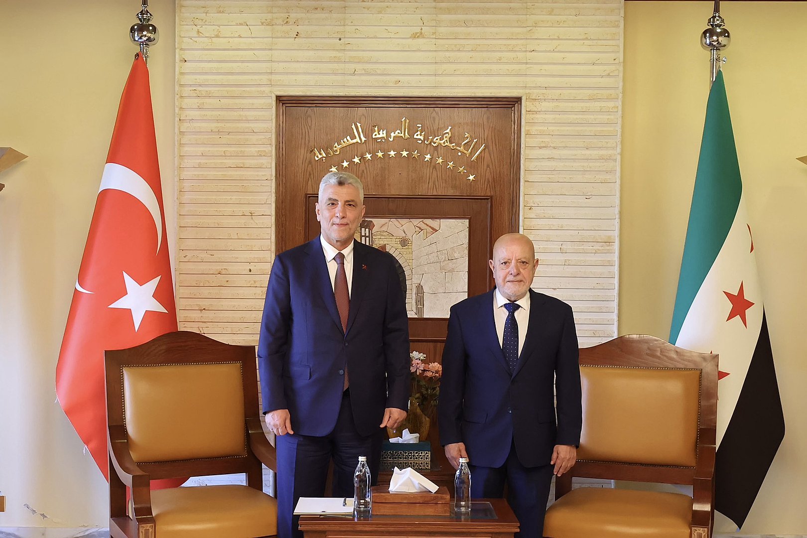 Ticaret Bakanı Ömer Bolat ve Suriye Ekonomi Bakanı Nidal el-Şaar görüşmesi