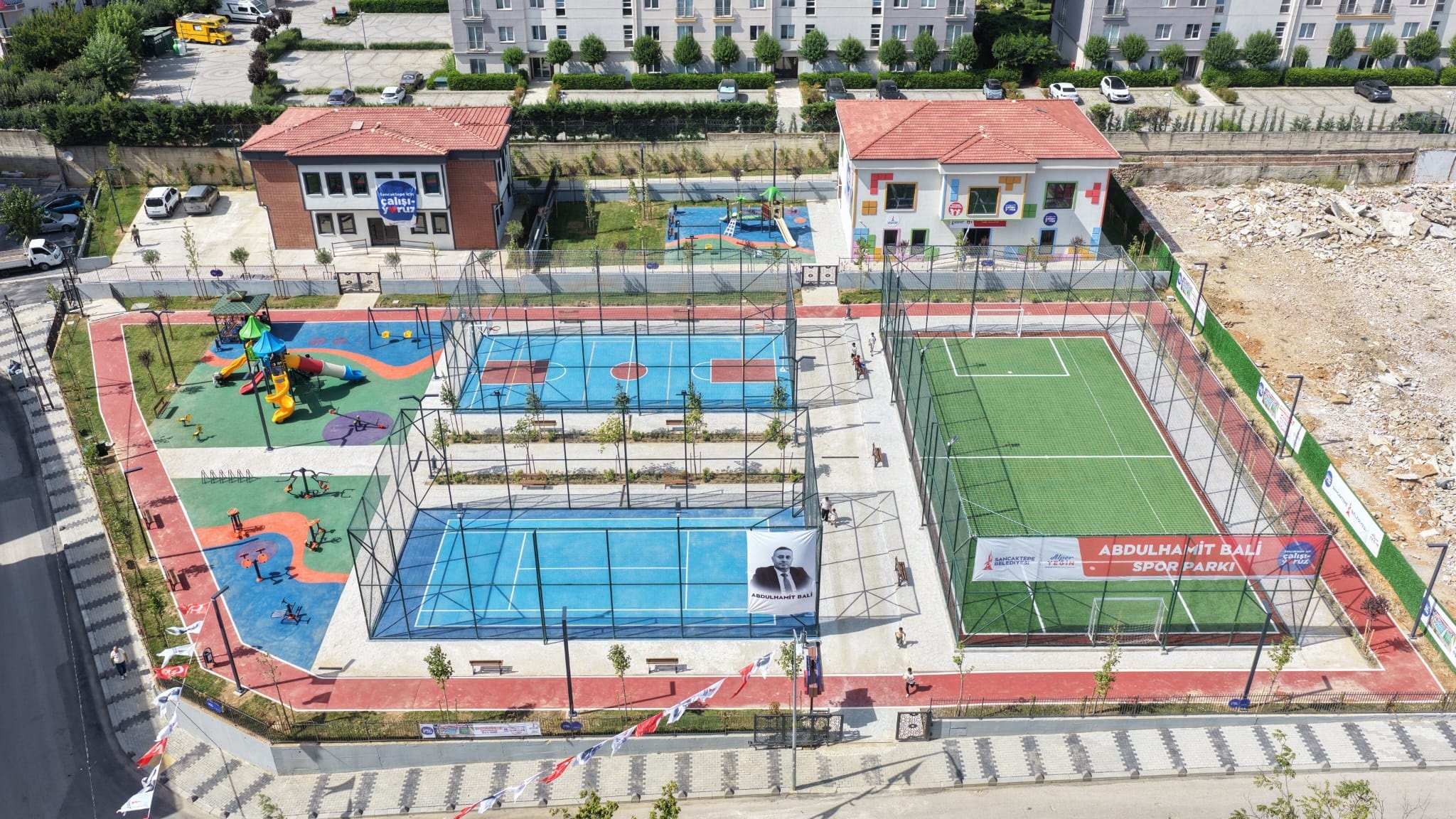 Abdülhamit Bali Spor Parkı açılış töreni
