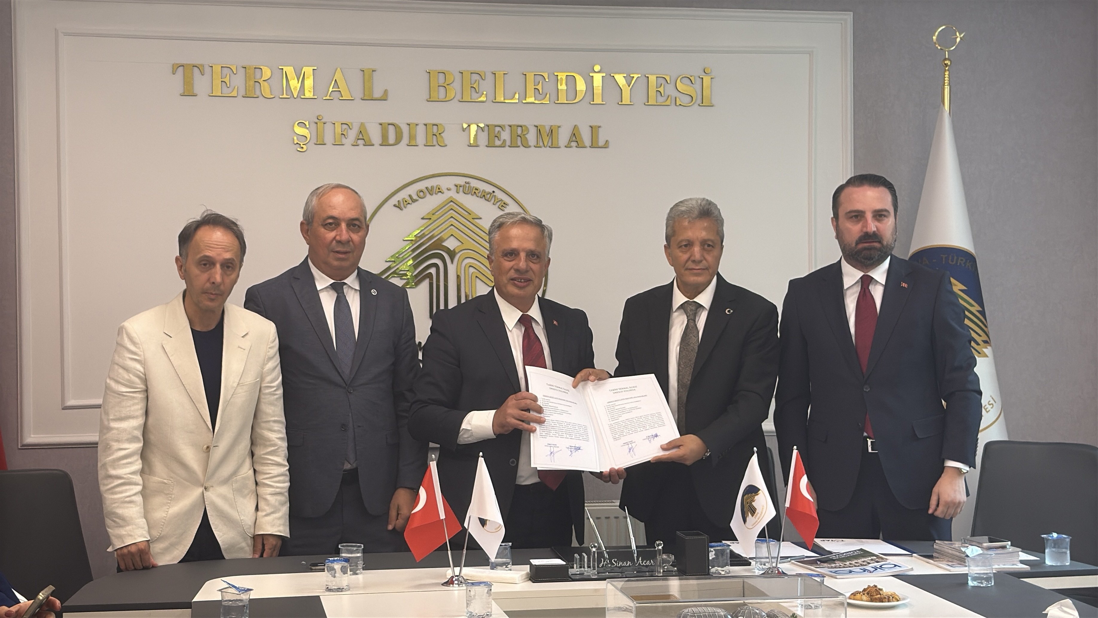 Termal Belediyesi UNESCO başvuru dosyası imza töreni