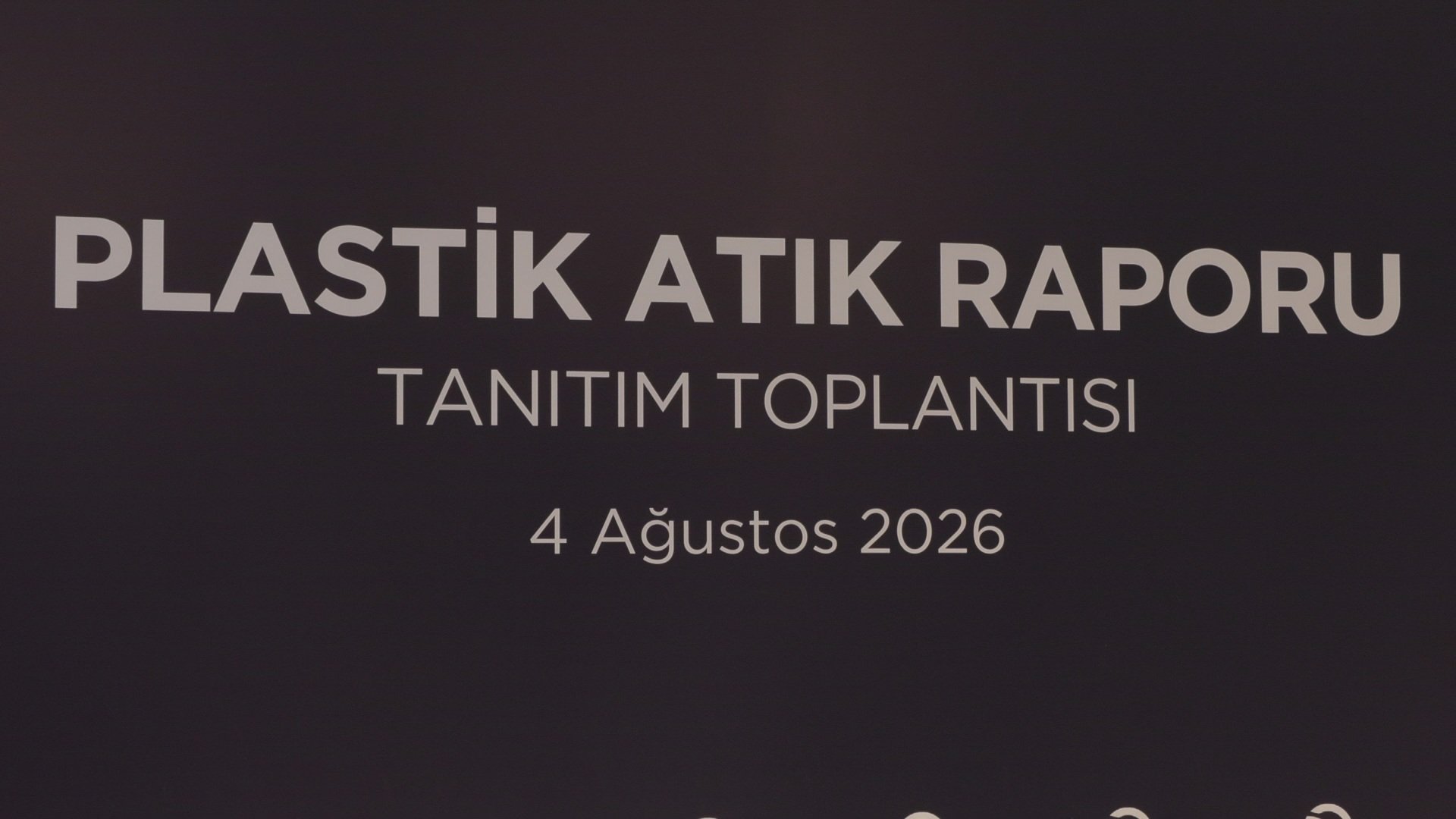 Plastik Atık Raporu tanıtım toplantısı