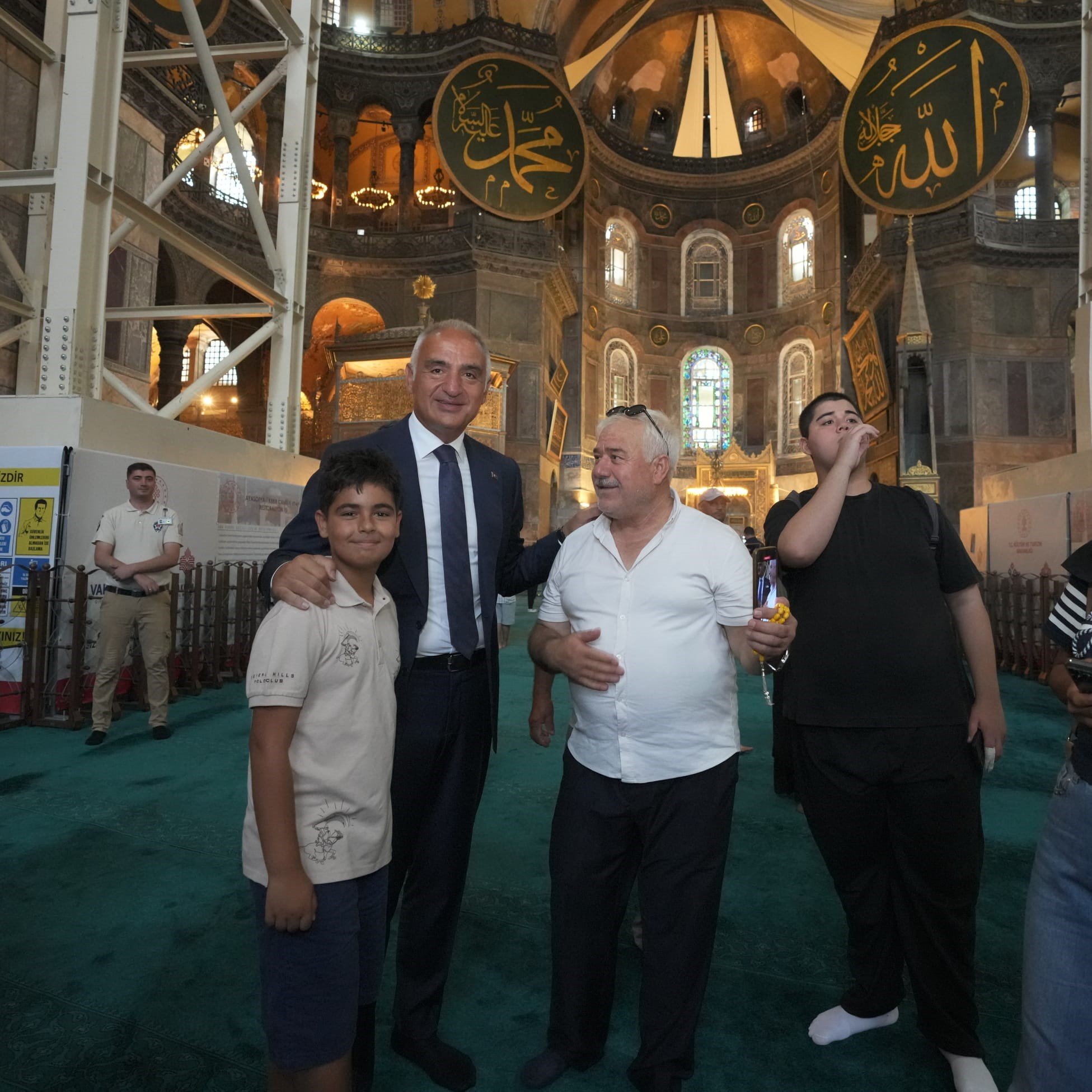 Ayasofya minare restorasyonu deprem güçlendirme çalışması