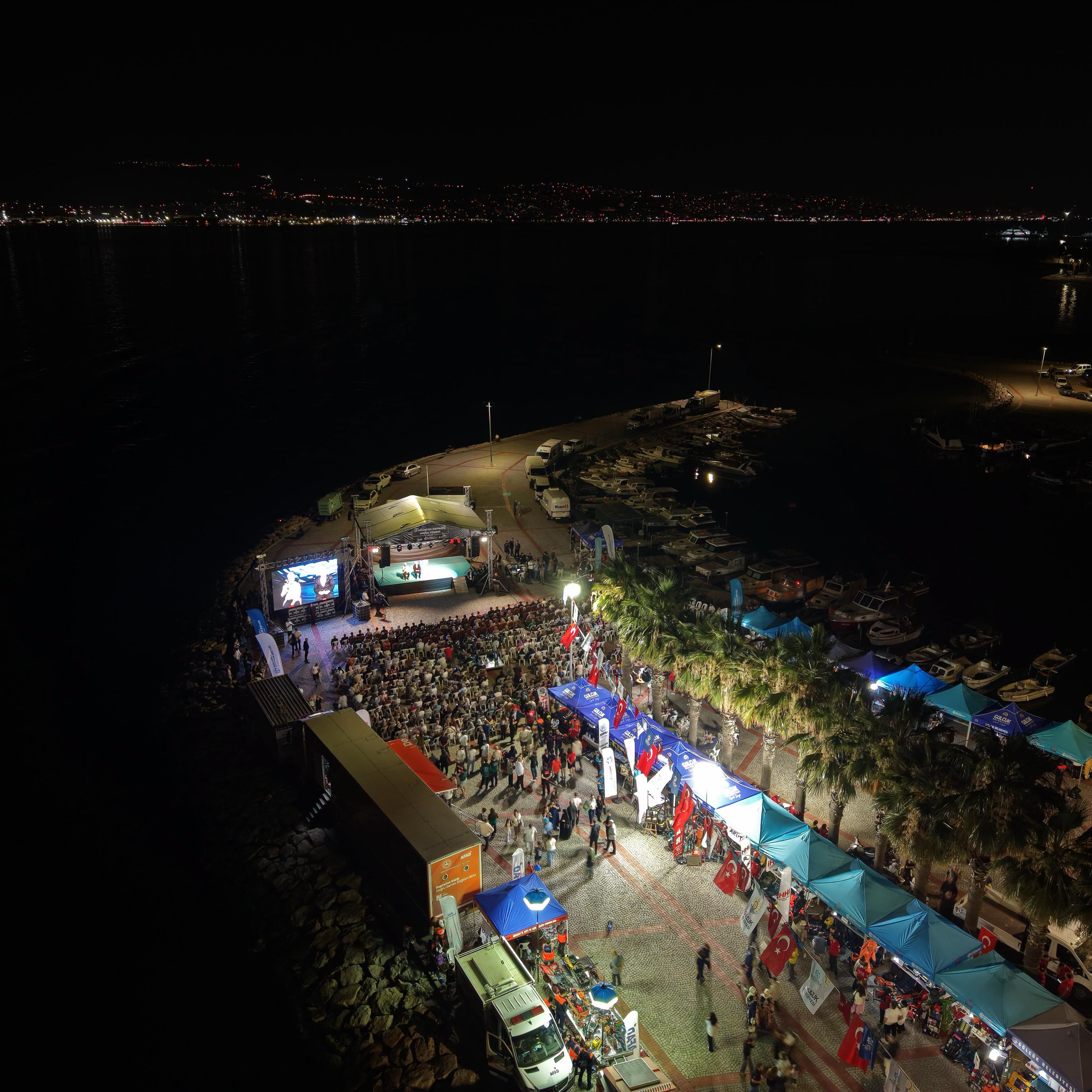 Marmara Depremi anma töreni karanfil
