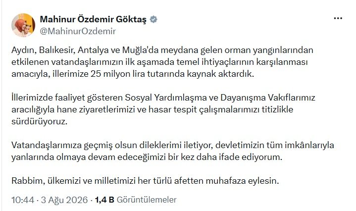 Bakan Göktaş Açıklama Yaptı