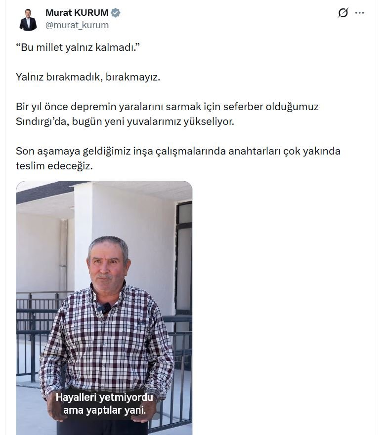 Sındırgı afet konutları genel görünüm