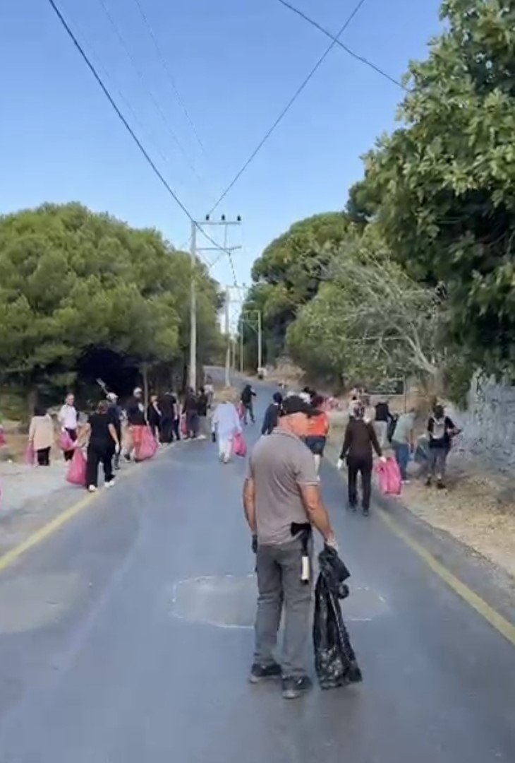 Balıkesir yangın sonrası çevre temizliği etkinliği