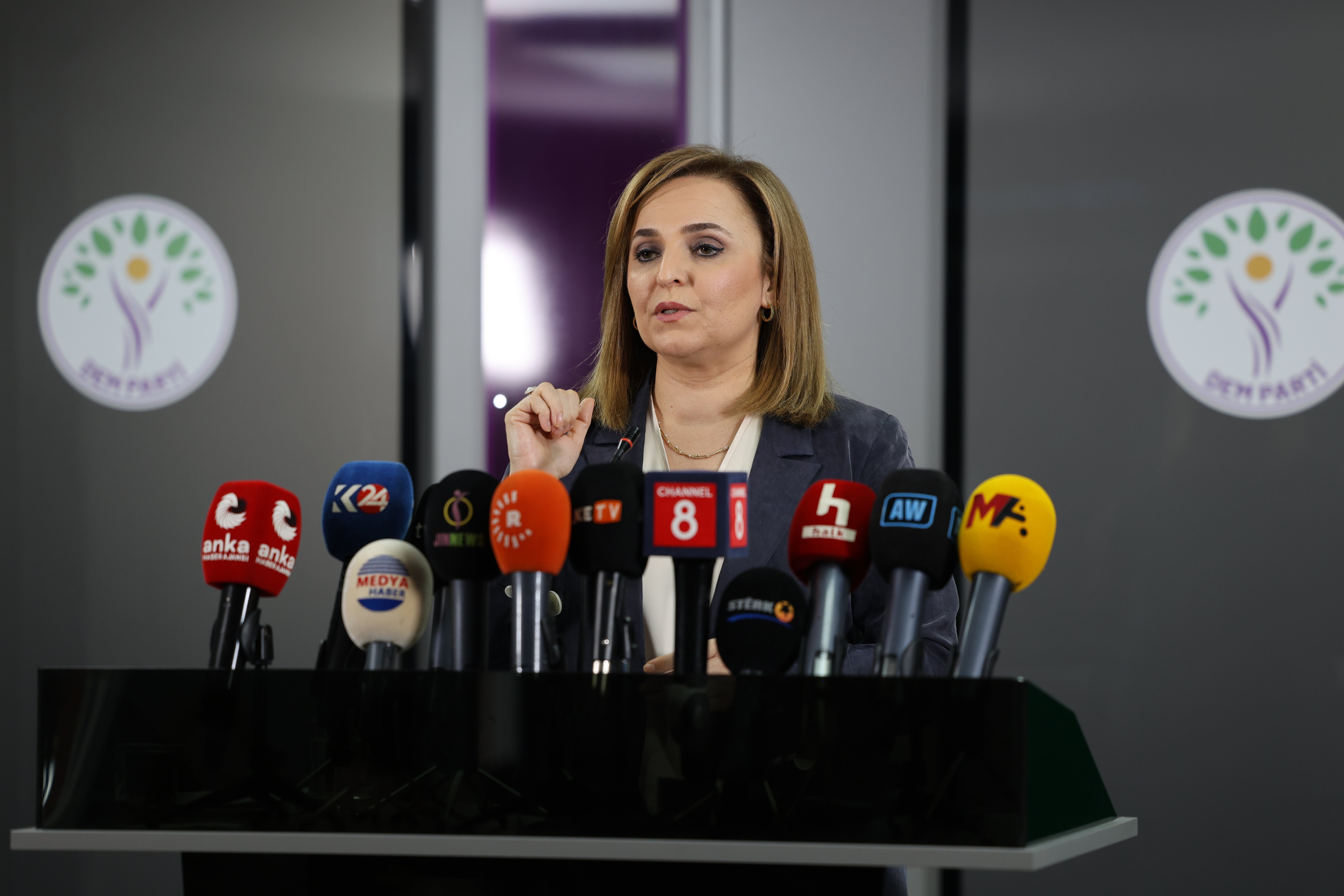 DEM Parti Sözcüsü Ayşegül Doğan basın toplantısı