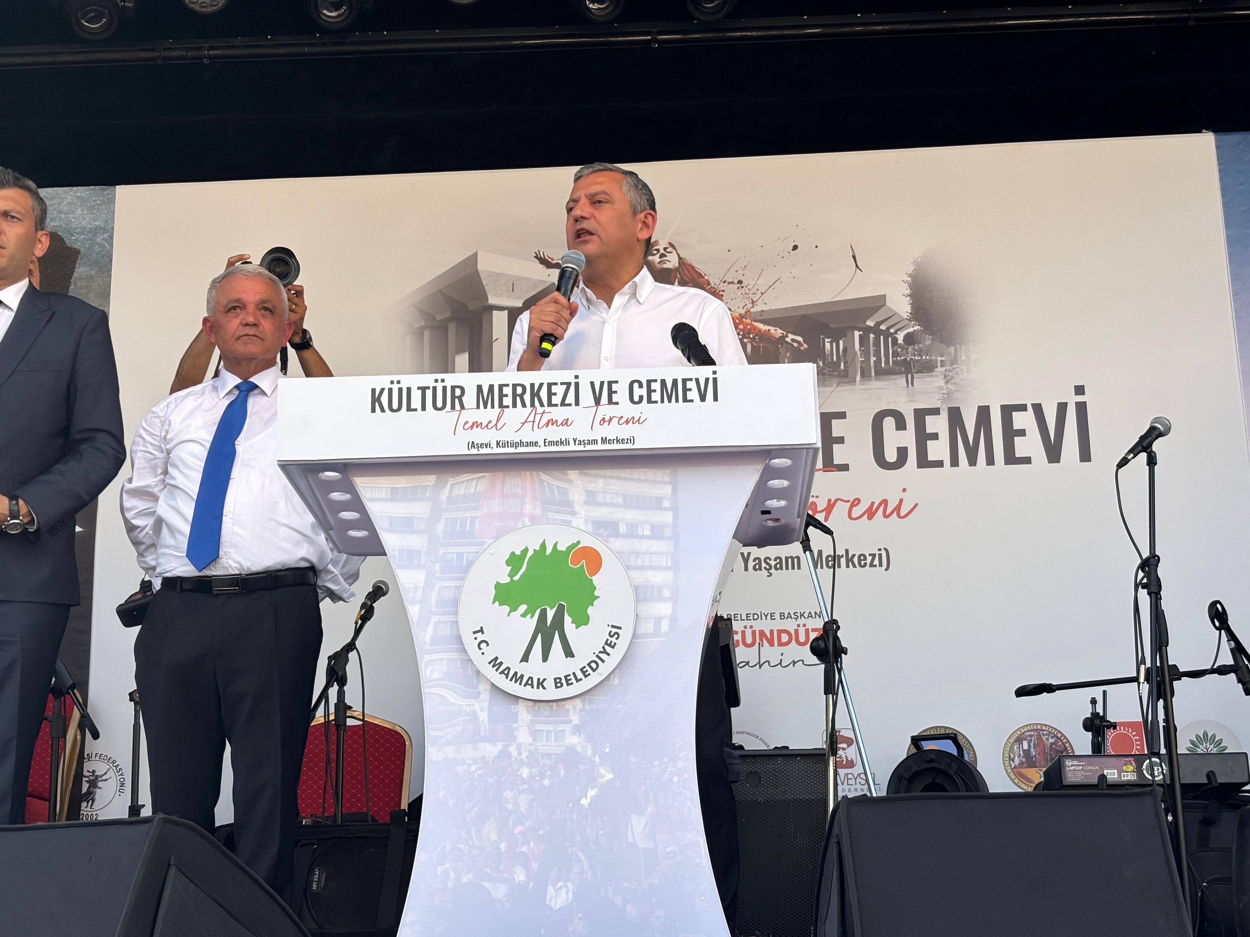 Özgür Özel Mamak Kültür Merkezi ve Cemevi temel atma töreni