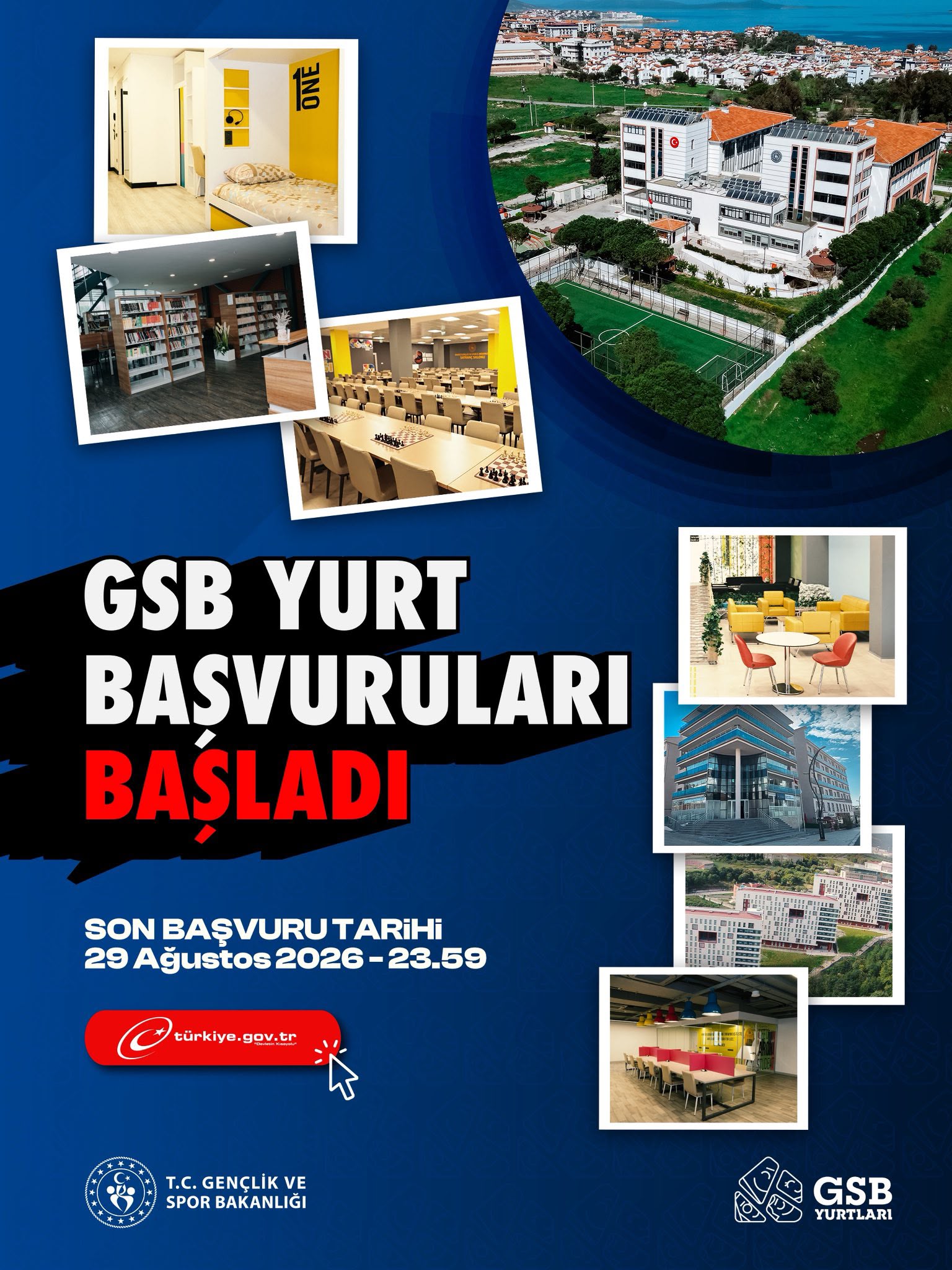 Gençlik ve Spor Bakanı Osman Aşkın Bak GSB yurt başvuruları