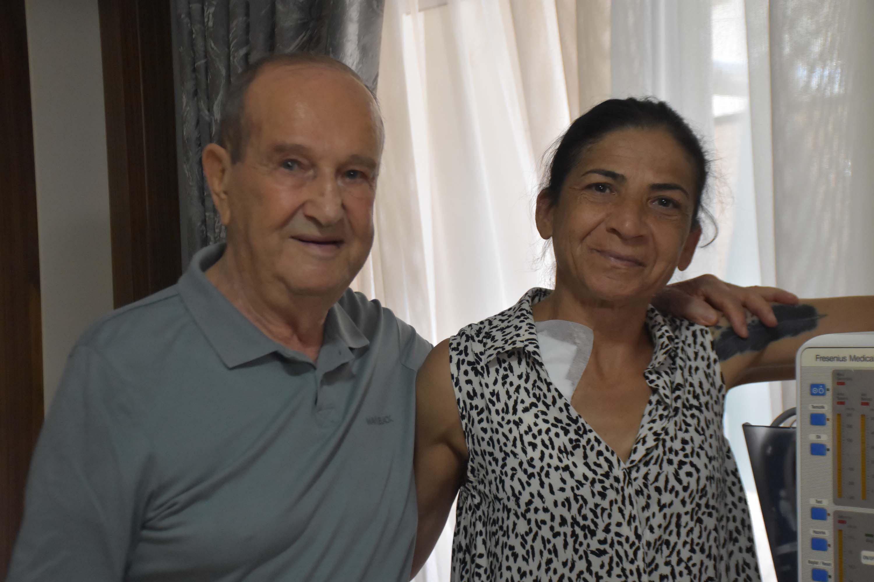 Sevgi Sapmaz diyaliz cihazı başında