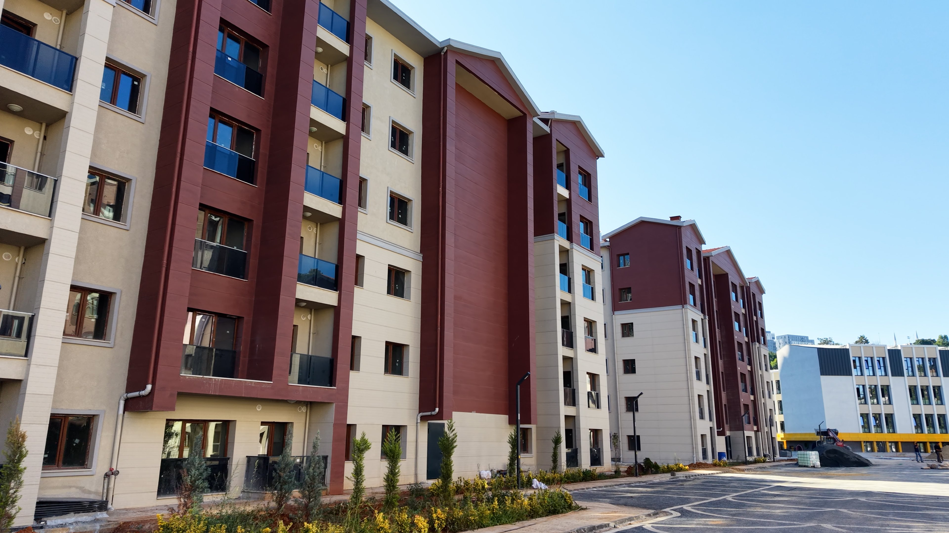 Kiralık sosyal konut projesi kapsamında inşa edilen konutlar