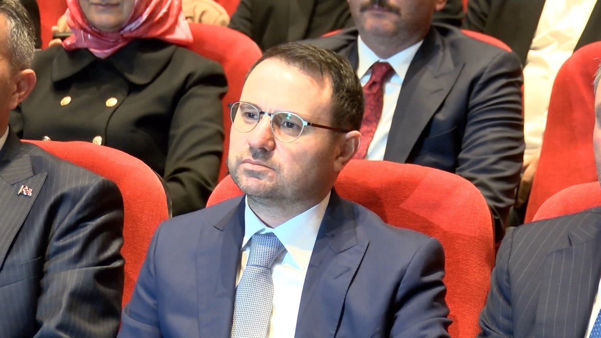 Adalet Bakanı Akın Gürlek konuşma yaparken