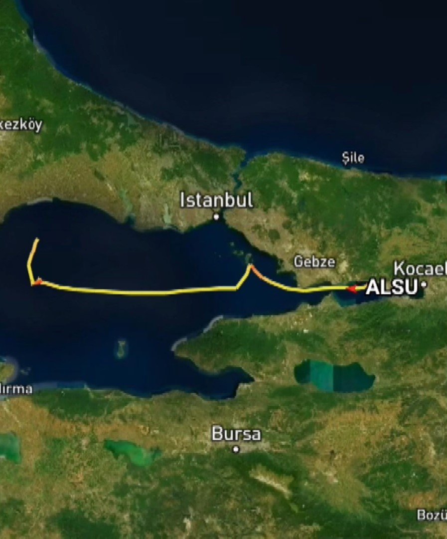 Silivri açıklarında kaza yapan 2 geminin manevraları radara yansıdı