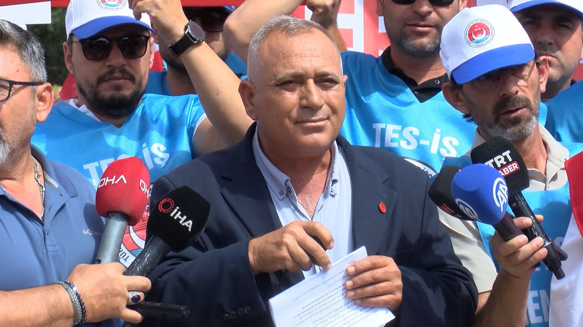 Karacaağaç Muhtarı Dursun Uysal Danıştay önünde açıklama yaptı