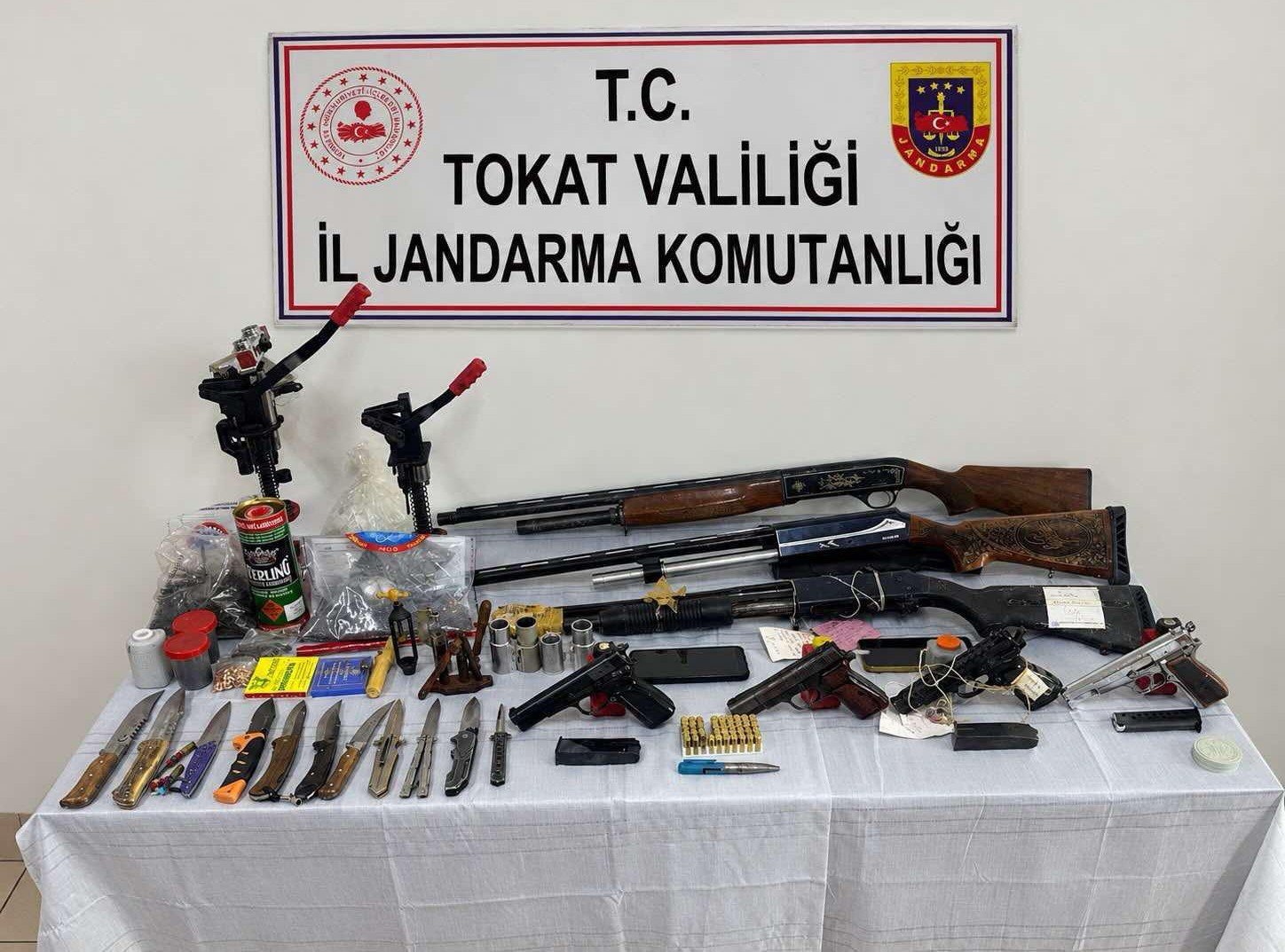Tokat silah kaçakçılığı operasyonu