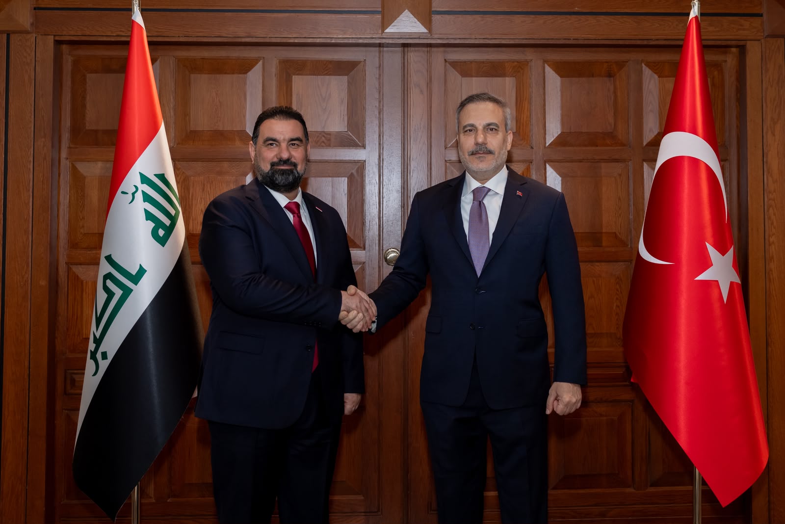Bakan Fidan, Irak Temsilciler Meclisi Başkanı Heybet Al-Halbusi ile görüşmesi
