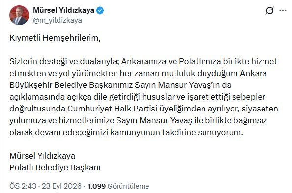 Mansur Yavaş bağımsız belediye başkanları
