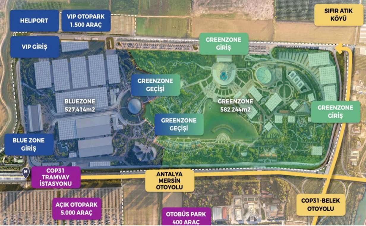 COP31 zirve alanı planı