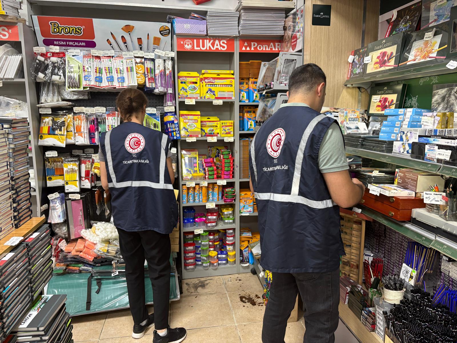 Denetlenen kırtasiye ürünleri
