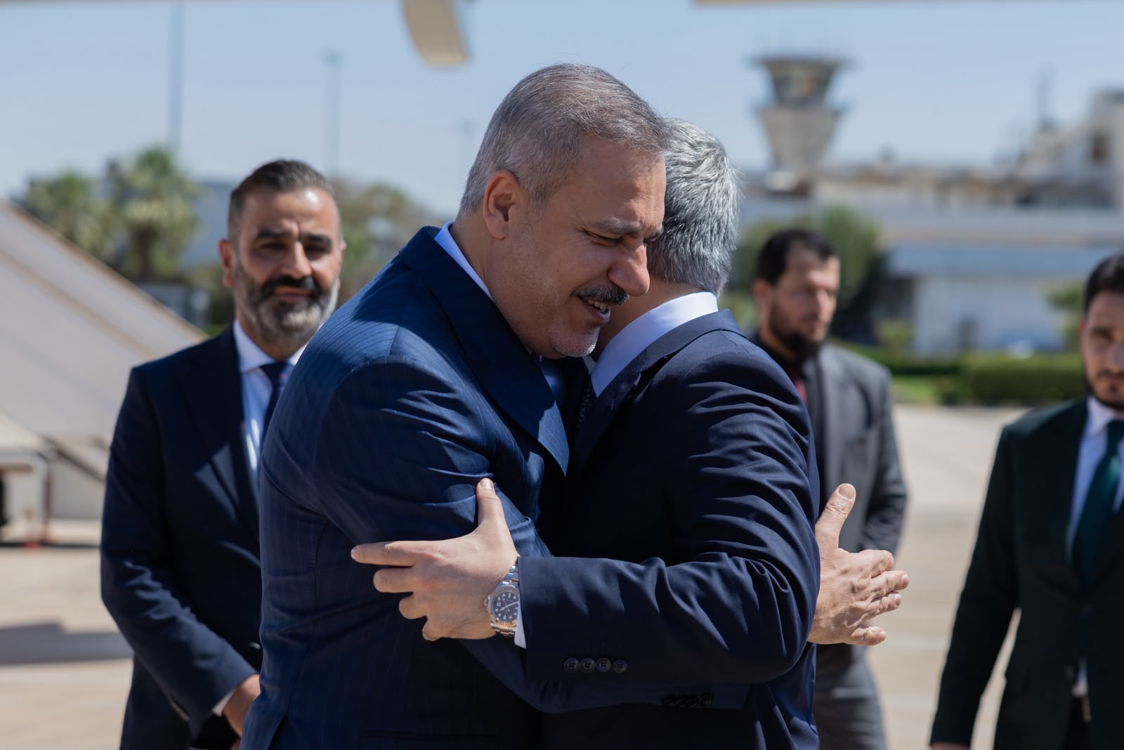 Şam Havalimanı karşılama