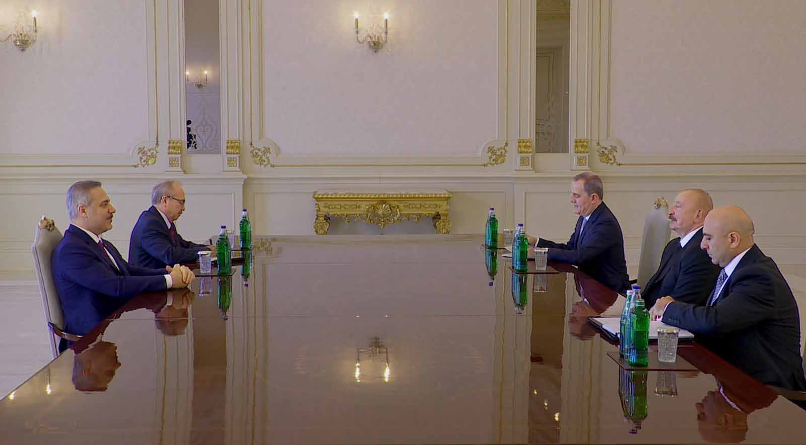 Dışişleri Bakanı Hakan Fidan ve Azerbaycan Cumhurbaşkanı İlham Aliyev