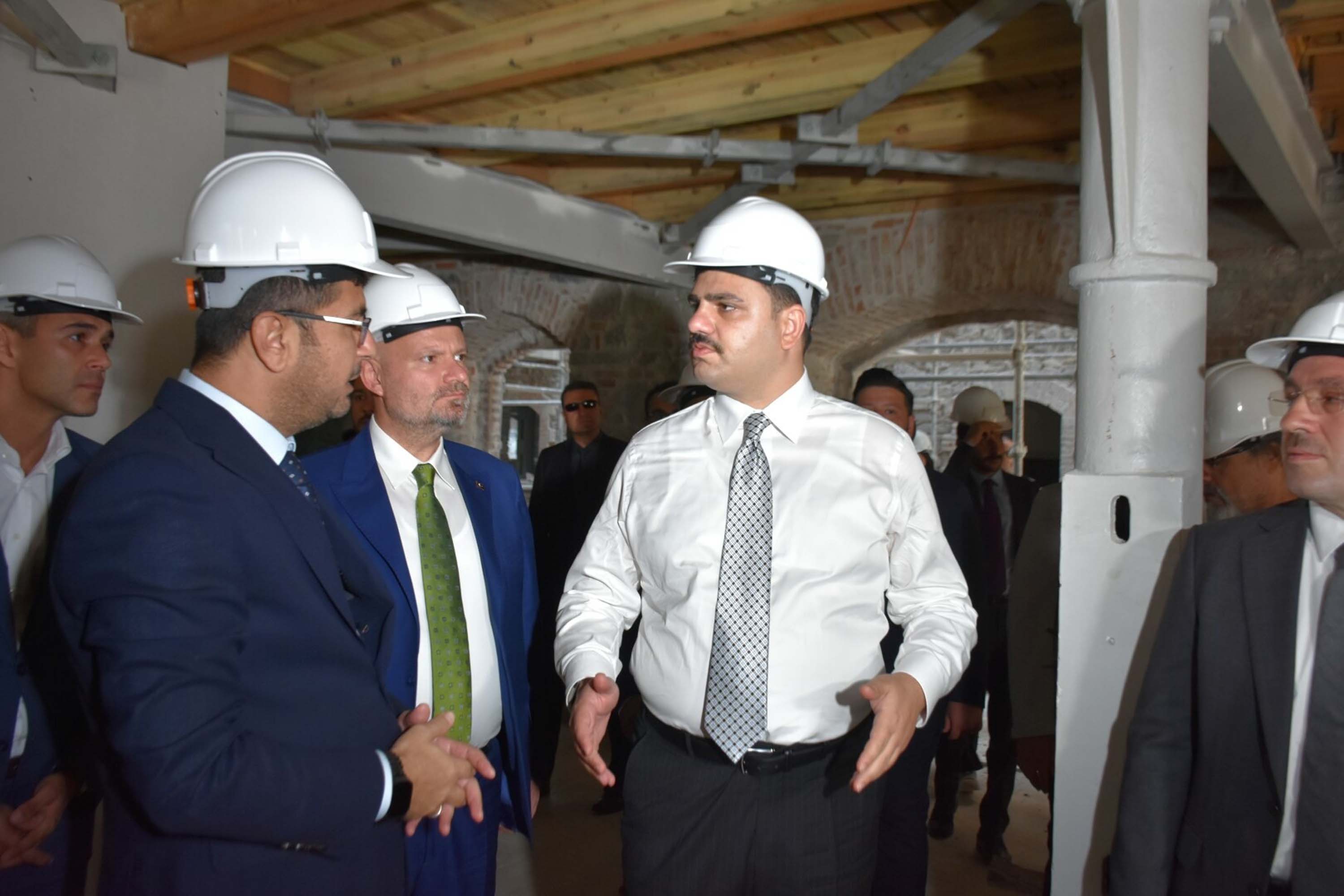 Tarihi Un Fabrikası restorasyon çalışmaları yerinde inceleme