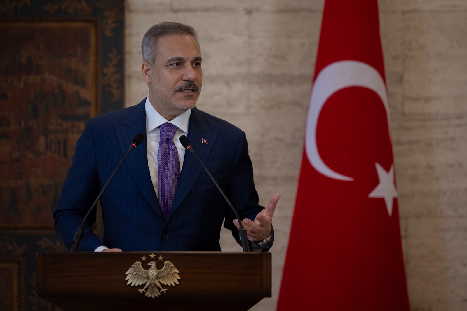 Hakan Fidan ve Şeybani basın toplantısı