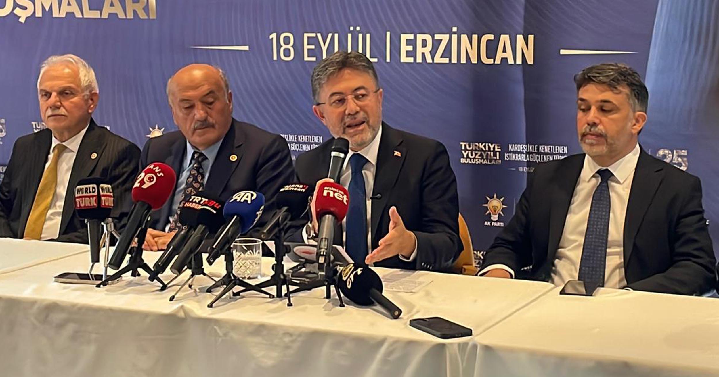 Tarım ve Orman Bakanı İbrahim Yumaklı Erzincan