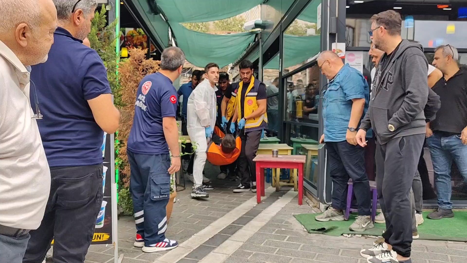 Fatih silahlı kavga güvenlik kamerası