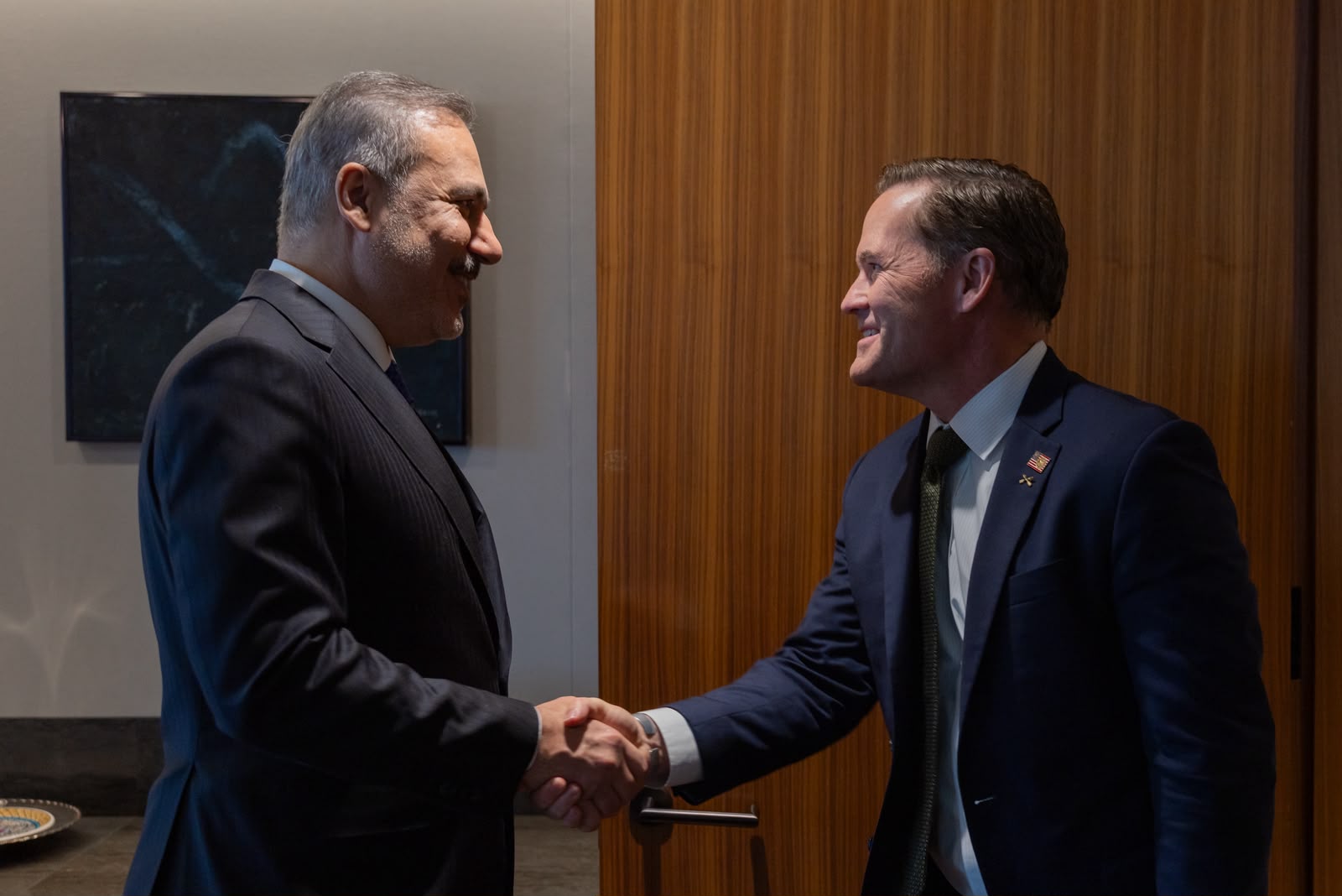 Dışişleri Bakanı Hakan Fidan ABD BM Daimi Temsilcisi Waltz görüşmesi
