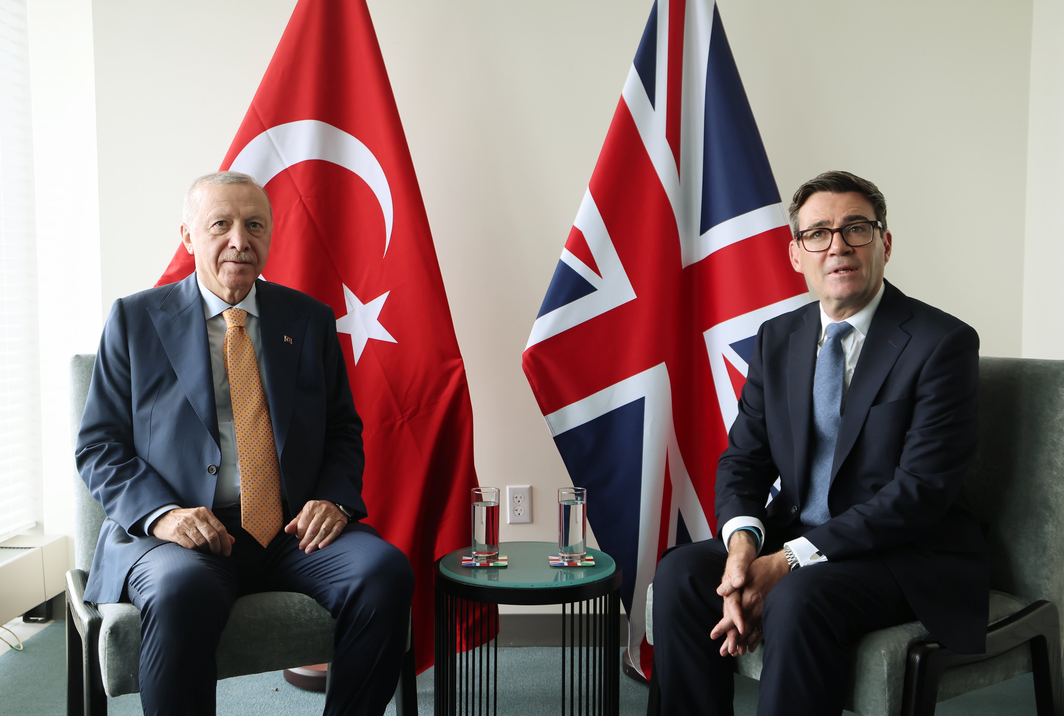 Erdoğan ve Burnham görüşmesinden görüntüler