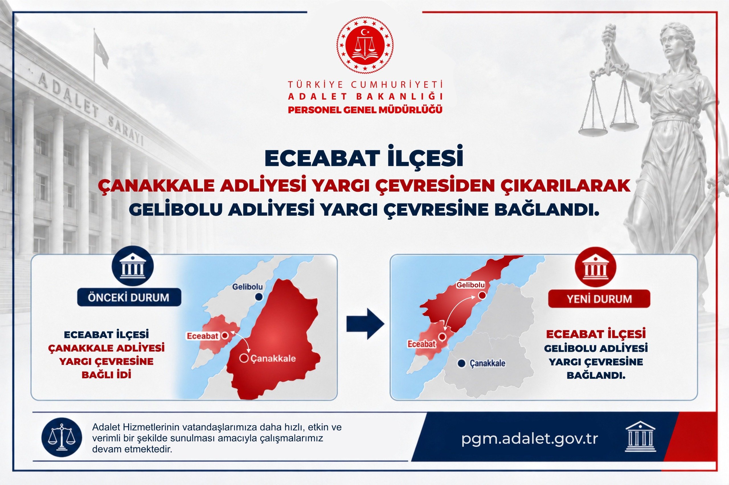 Adalet Bakanı Akın Gürlek Eceabat kararı