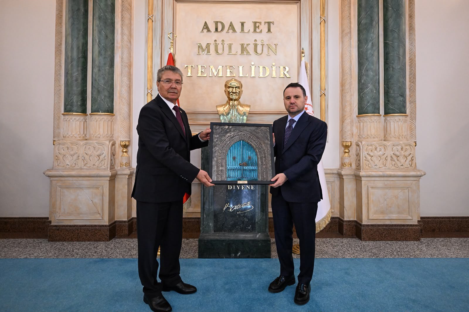 KKTC Başbakanı Ünal Üstel ve Adalet Bakanı Akın Gürlek görüşmesi