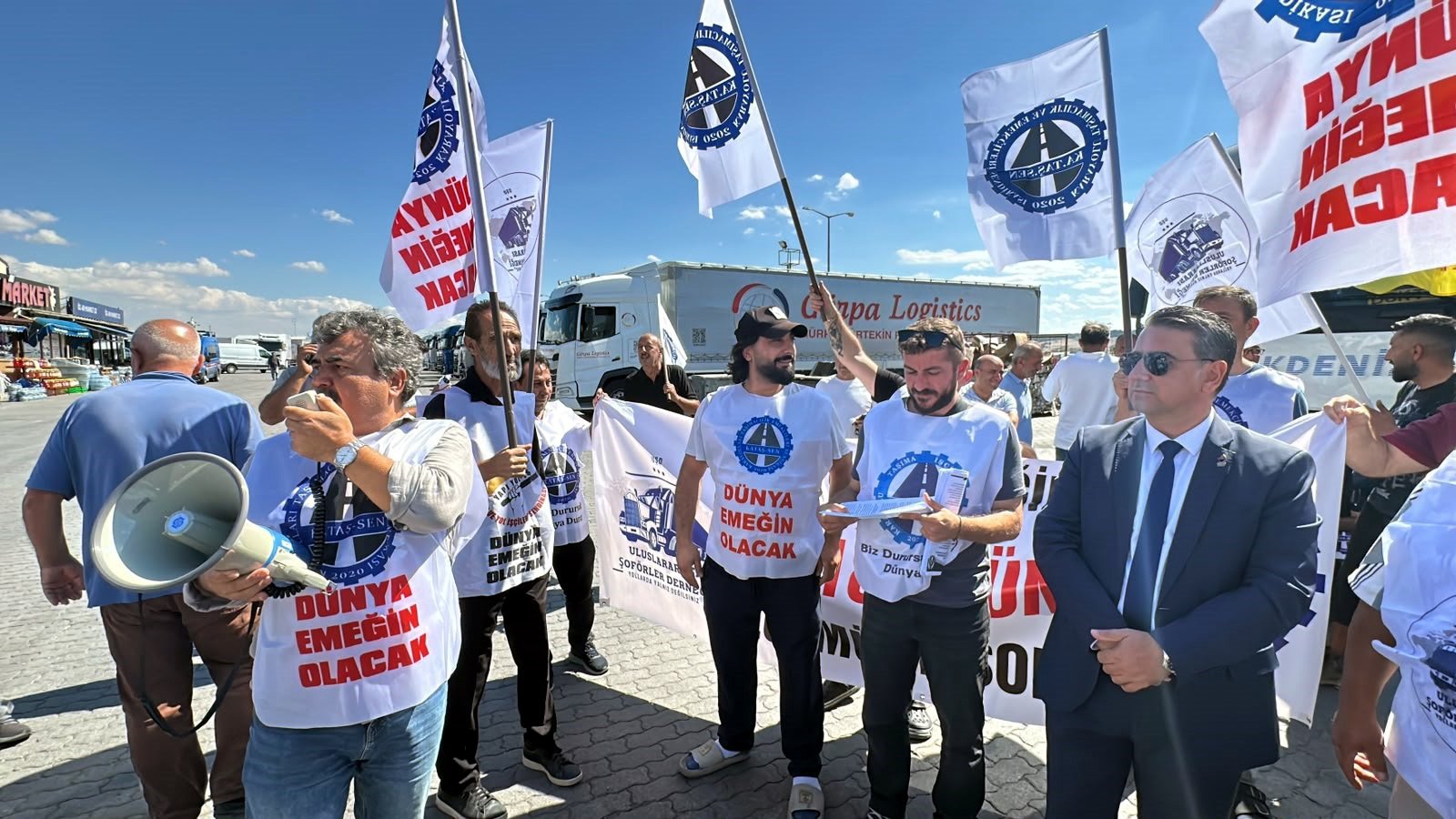 Kapıkule Sınır Kapısı yakınındaki basın açıklaması