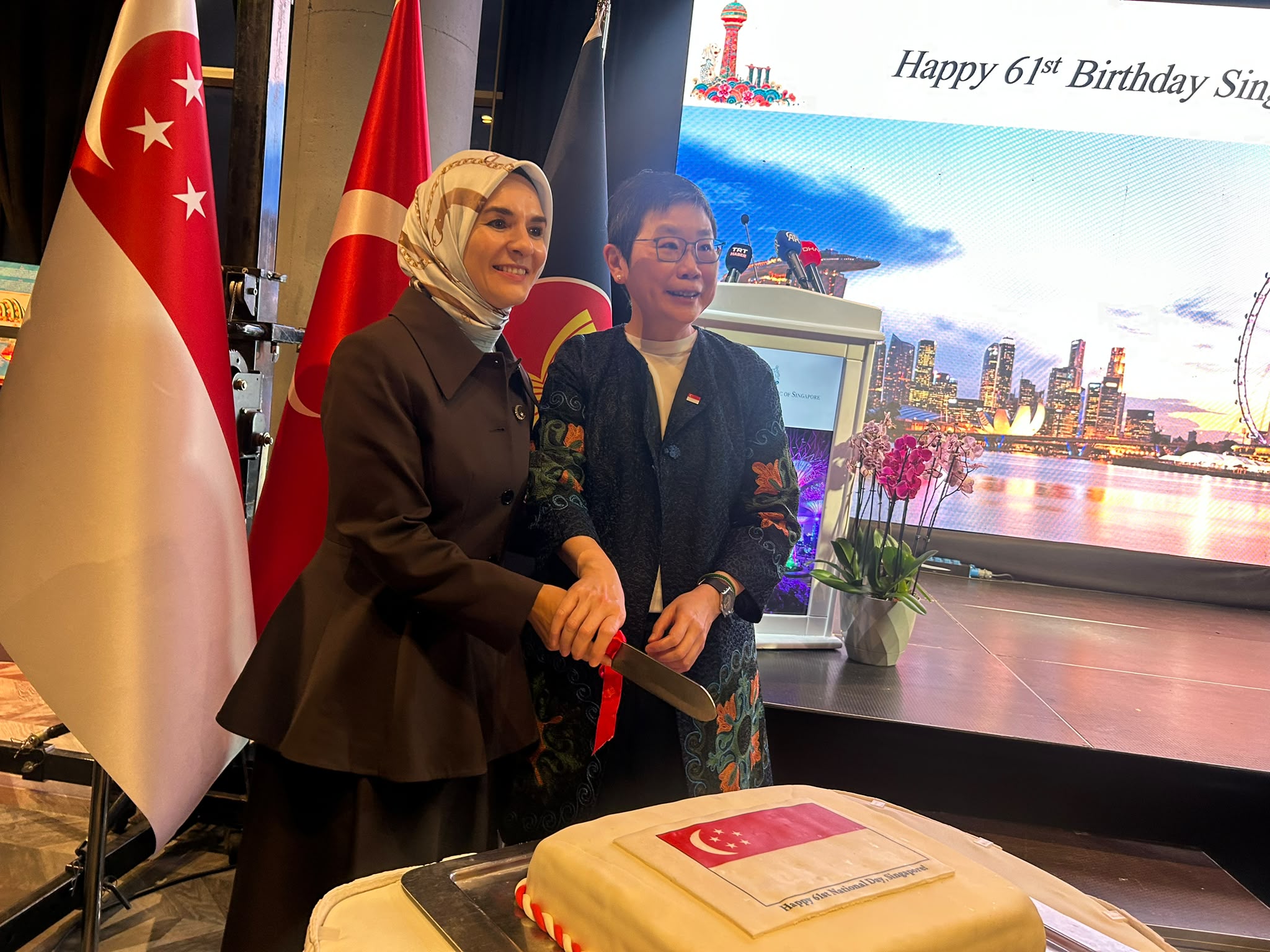 Bakan Mahinur Özdemir Göktaş Singapur Milli Günü
